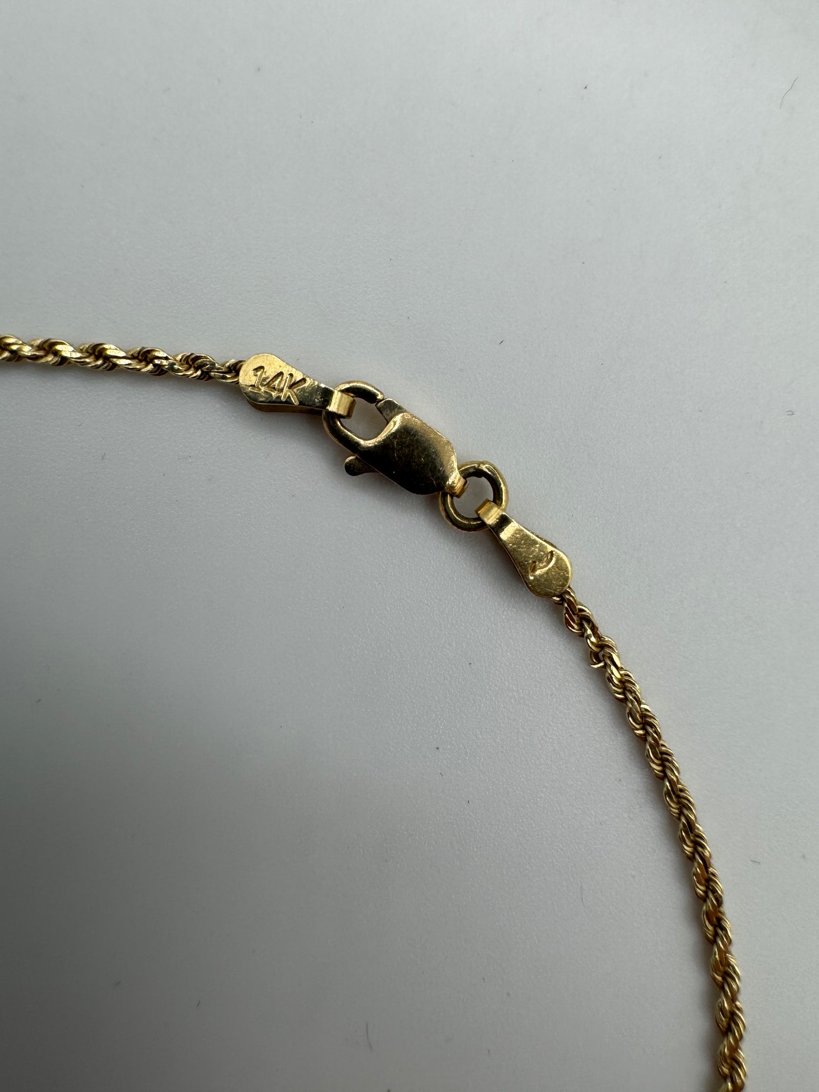 1mm Rope Anklet 9 inch (DIAMOND CUT)