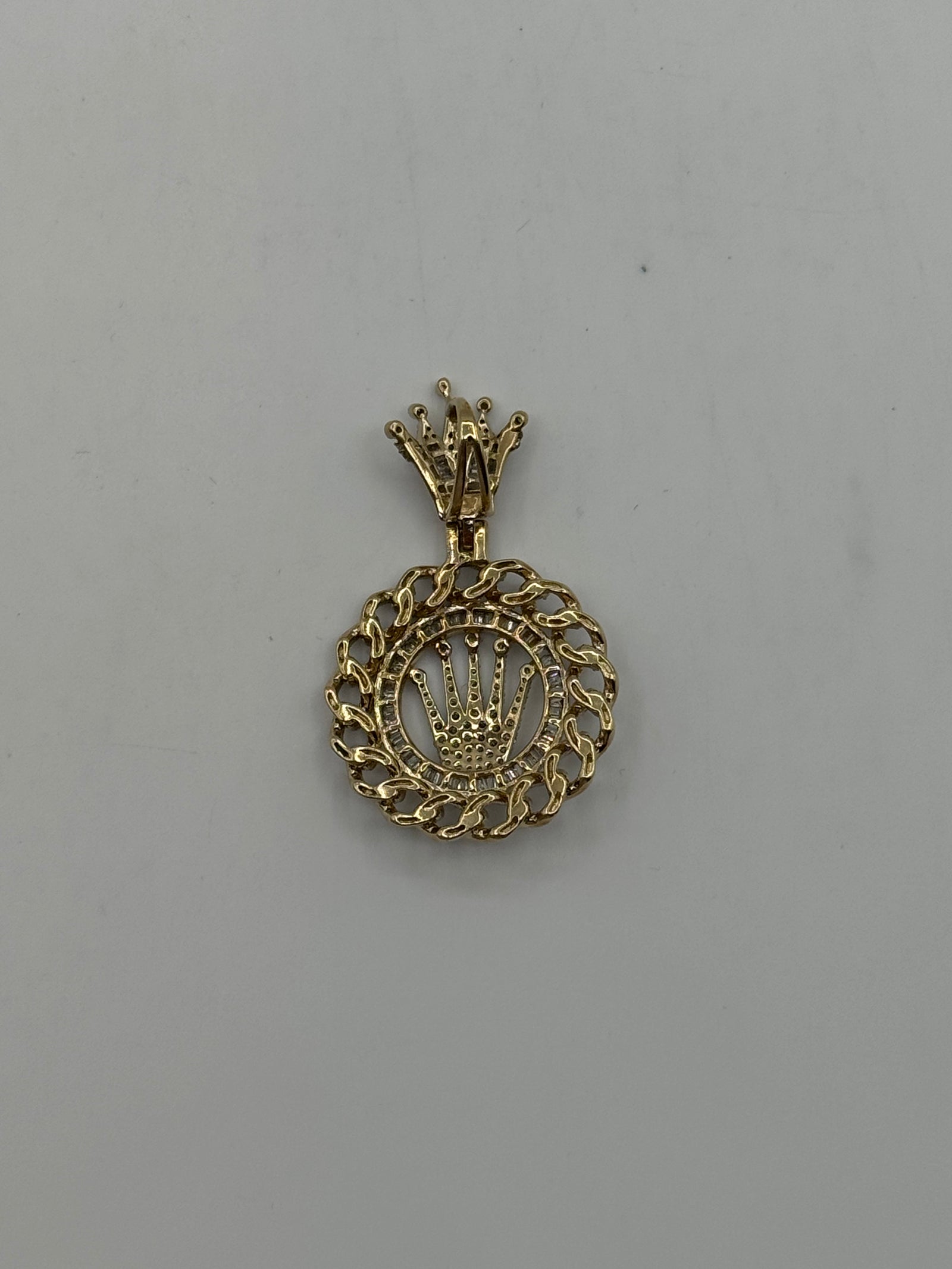 Diamond Crown Pendant-1.75 Inch