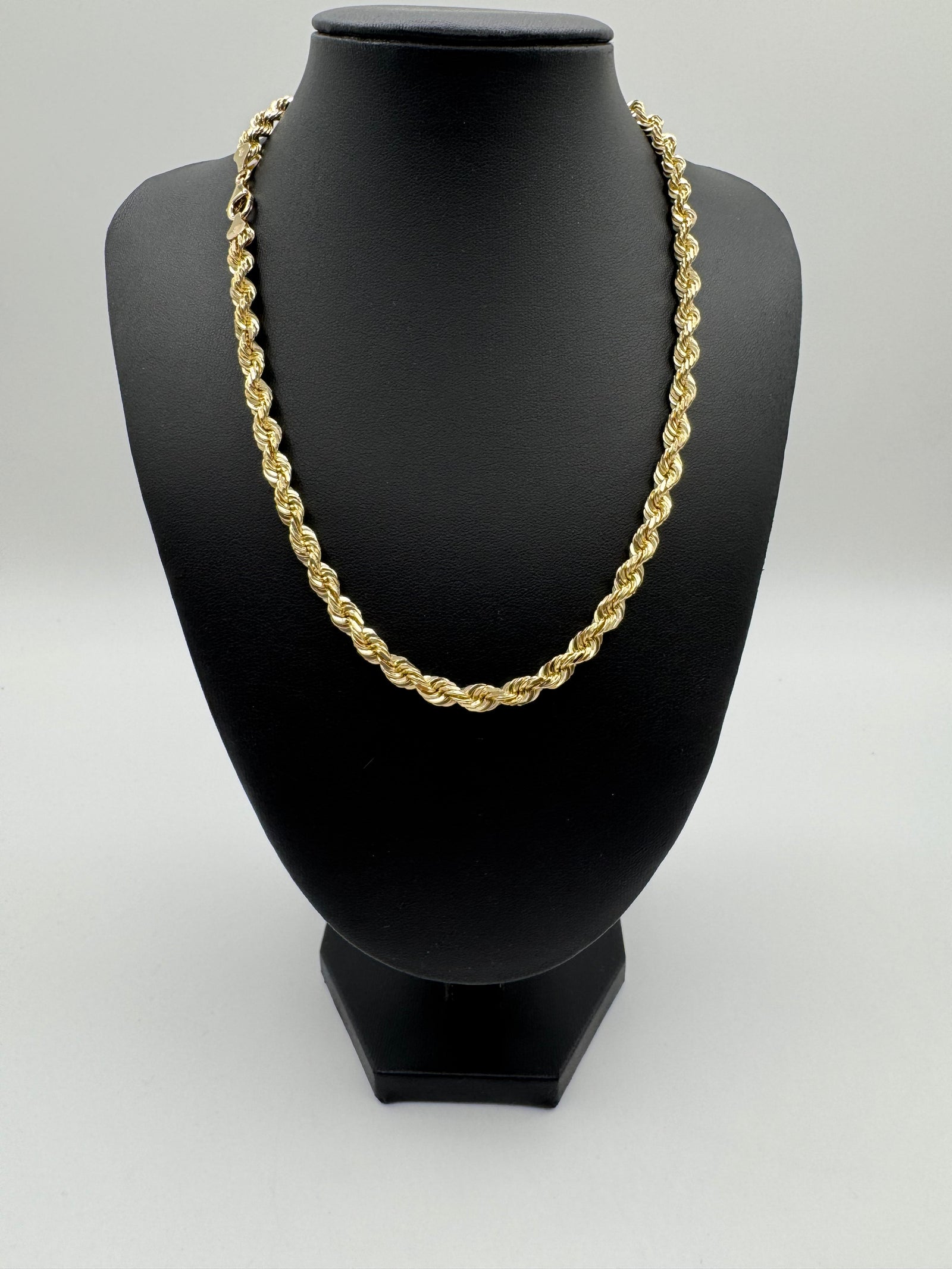 6mm Rope Chain 18 inches (DIAMOND CUT)