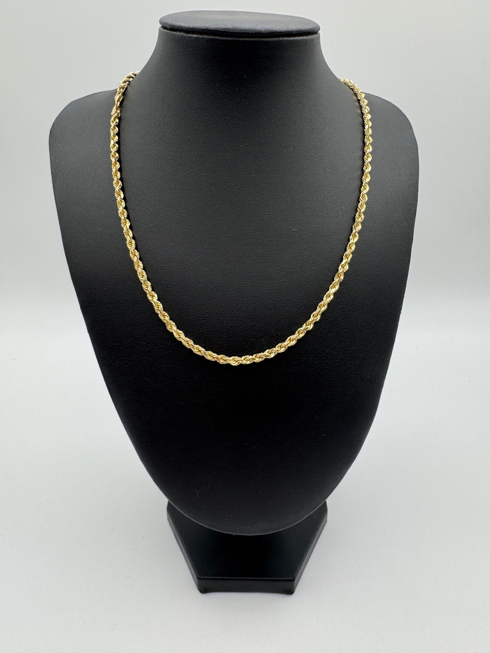 3.5mm Rope Chain 20 inches (DIAMOND CUT)