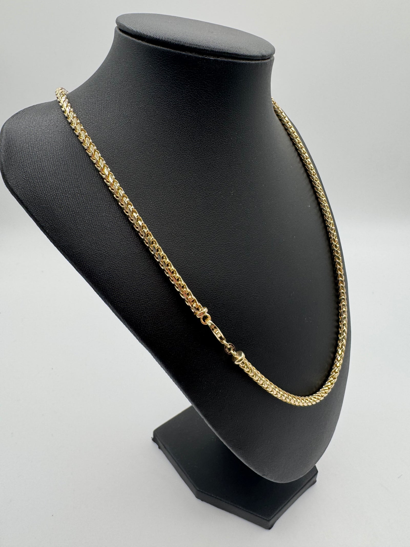 3.5mm Franco Chain (DIAMOND CUT) 21 inches
