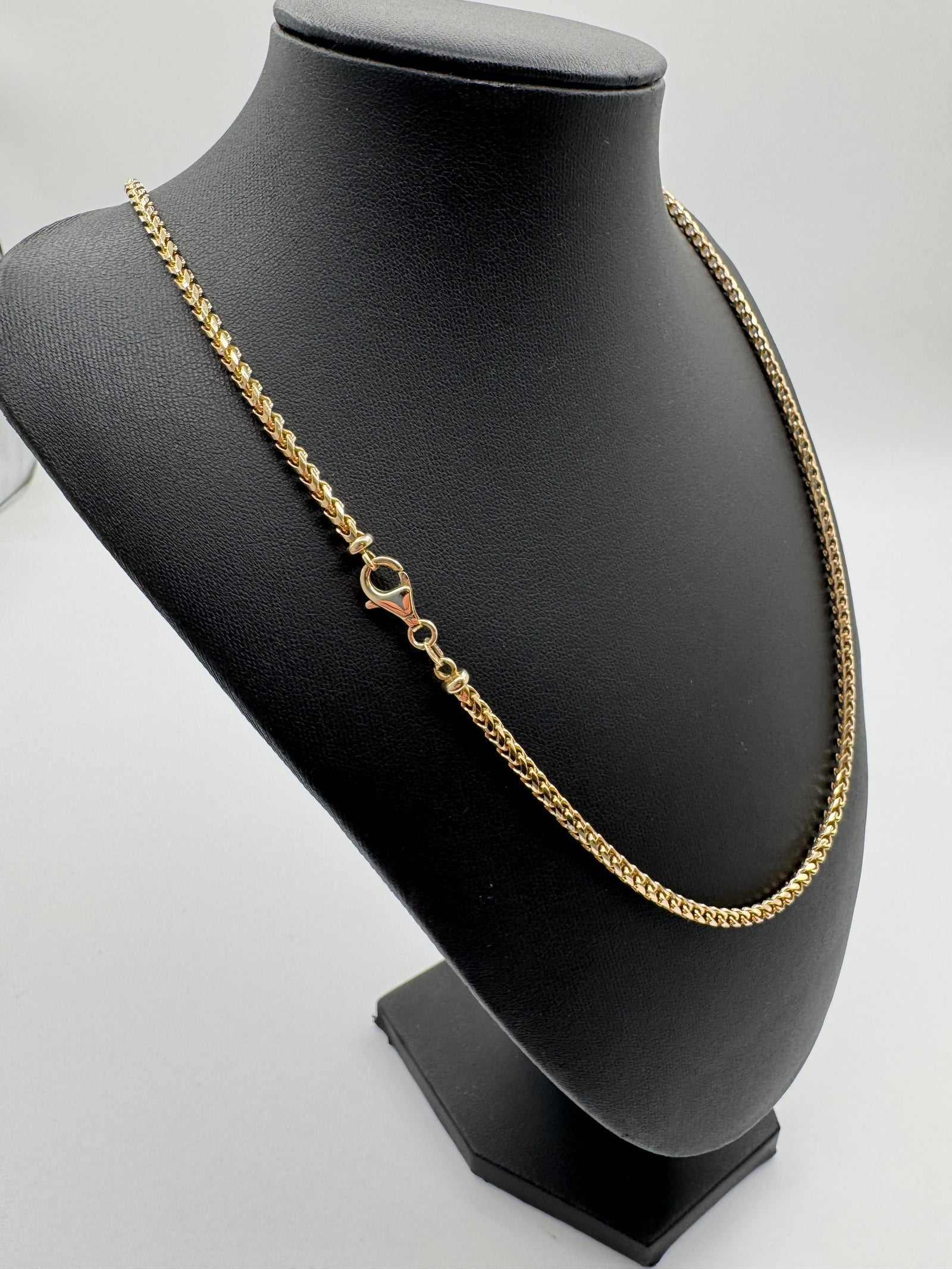 3mm Franco Chain 22 inches (DIAMOND CUT) JACOJE STAMPED