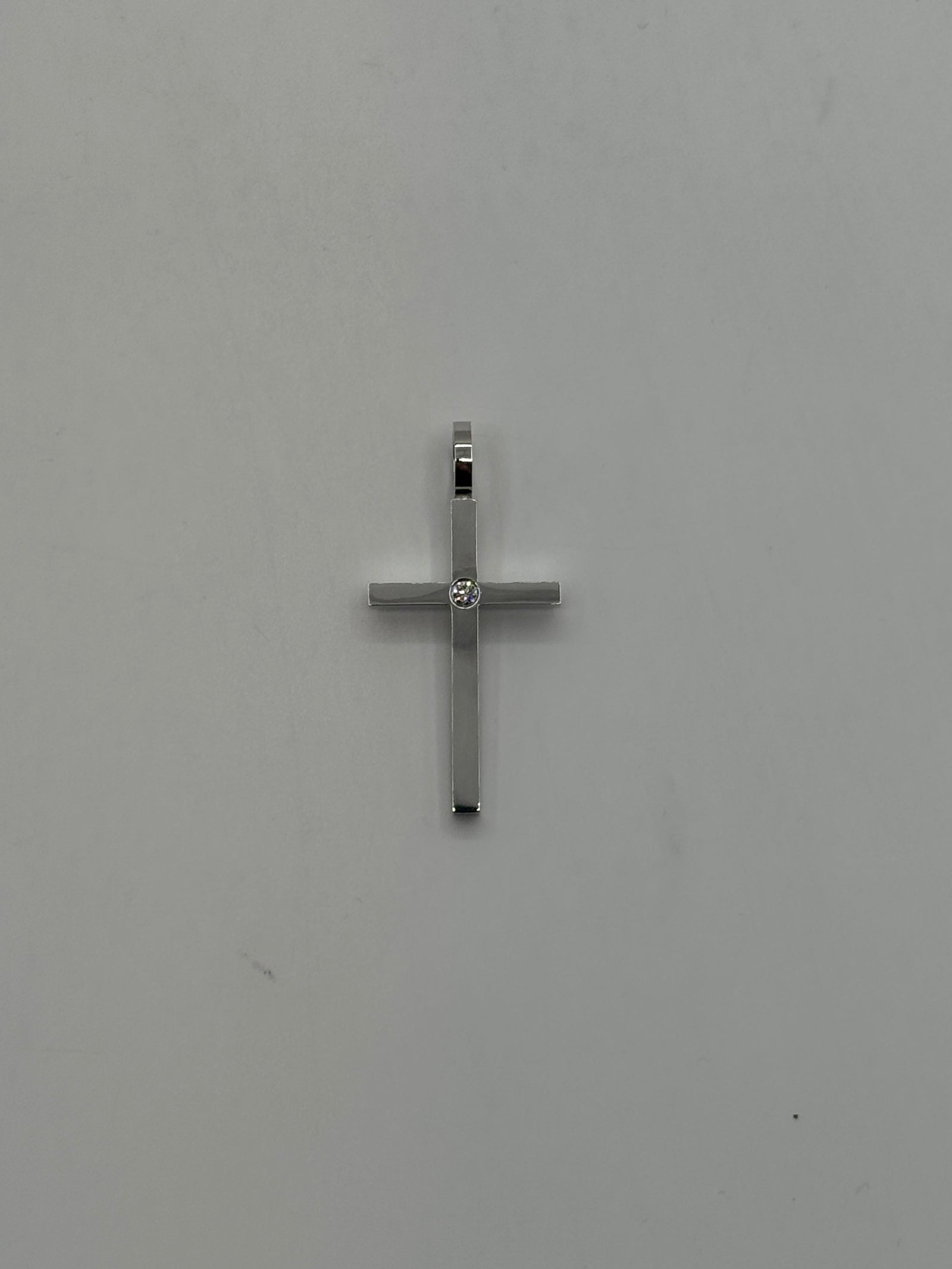 Solitaire Diamond Boss Cross-1 3/4 Inch (JACOJE OVERSTOCK)