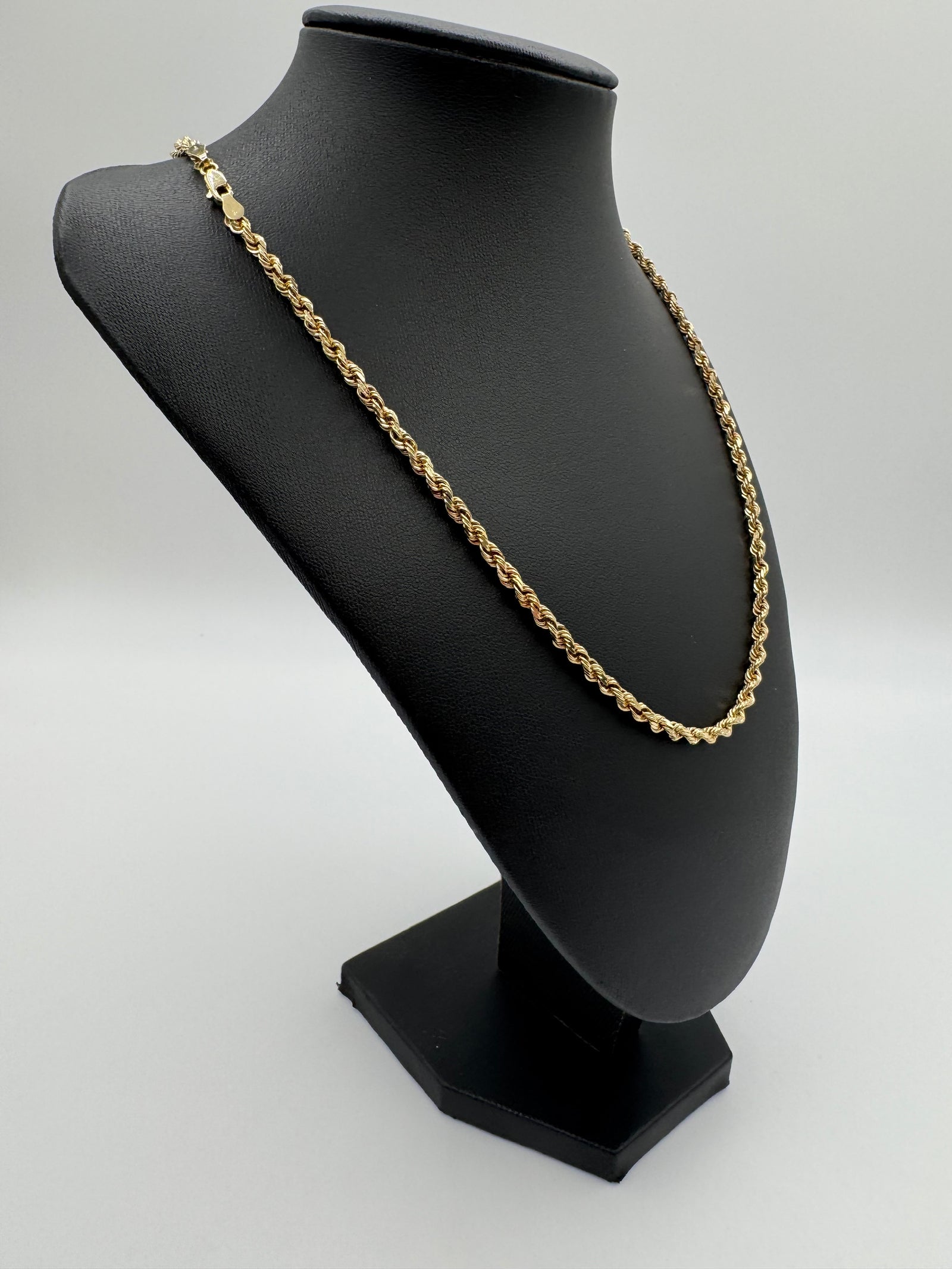 3.5mm Rope Chain 24 inches (DIAMOND CUT)