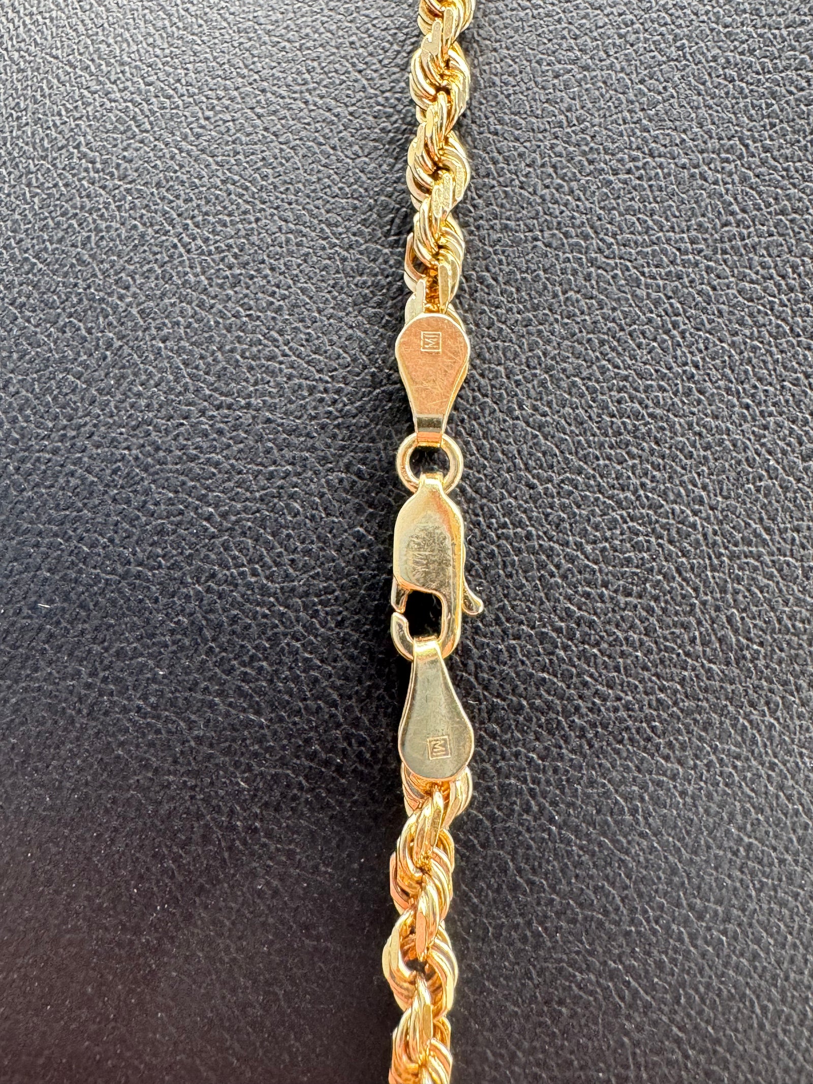 3.5mm Rope Chain 24 inches (DIAMOND CUT)