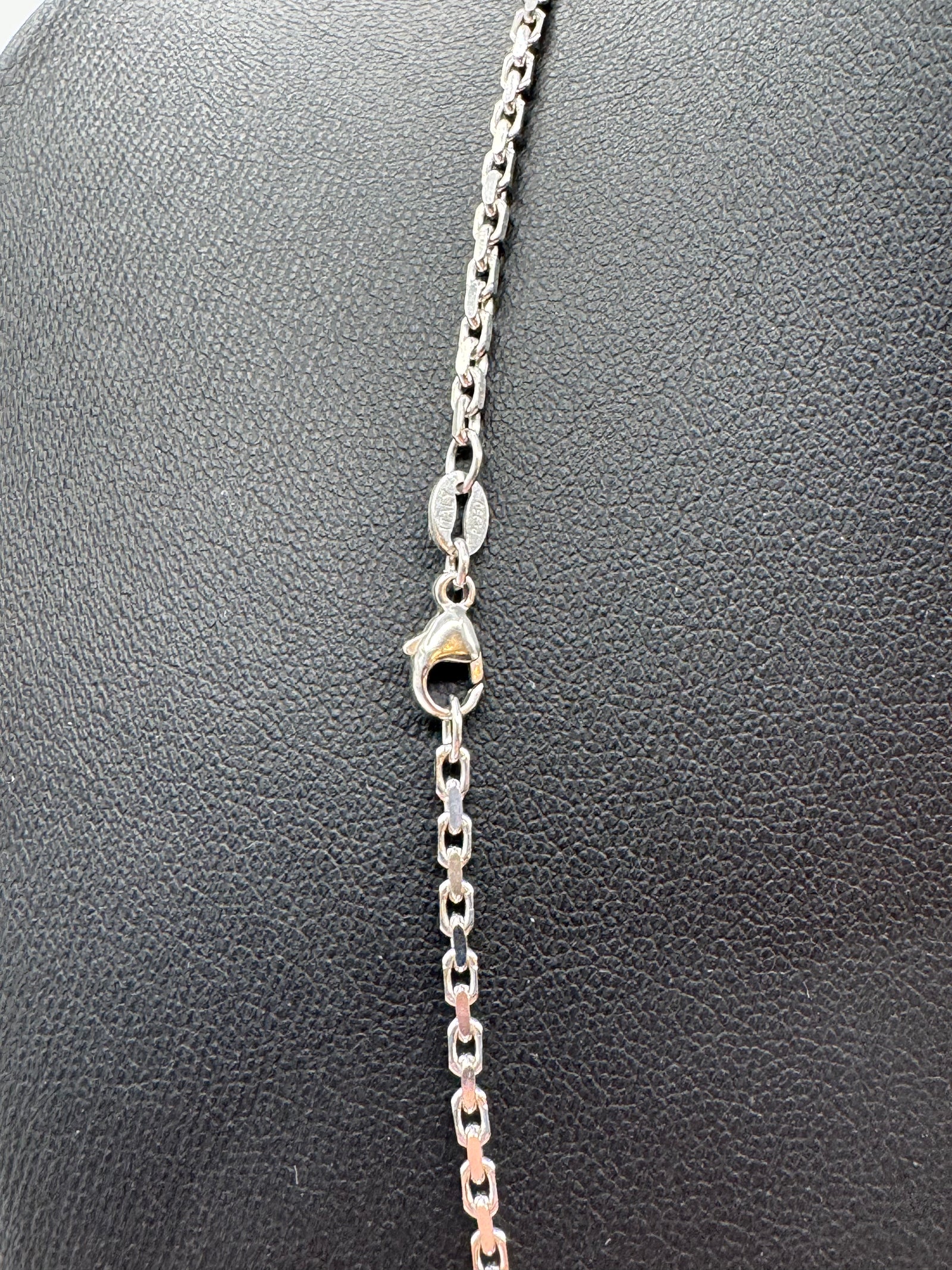 2mm Platinum Heavy Link Chain 18 inches