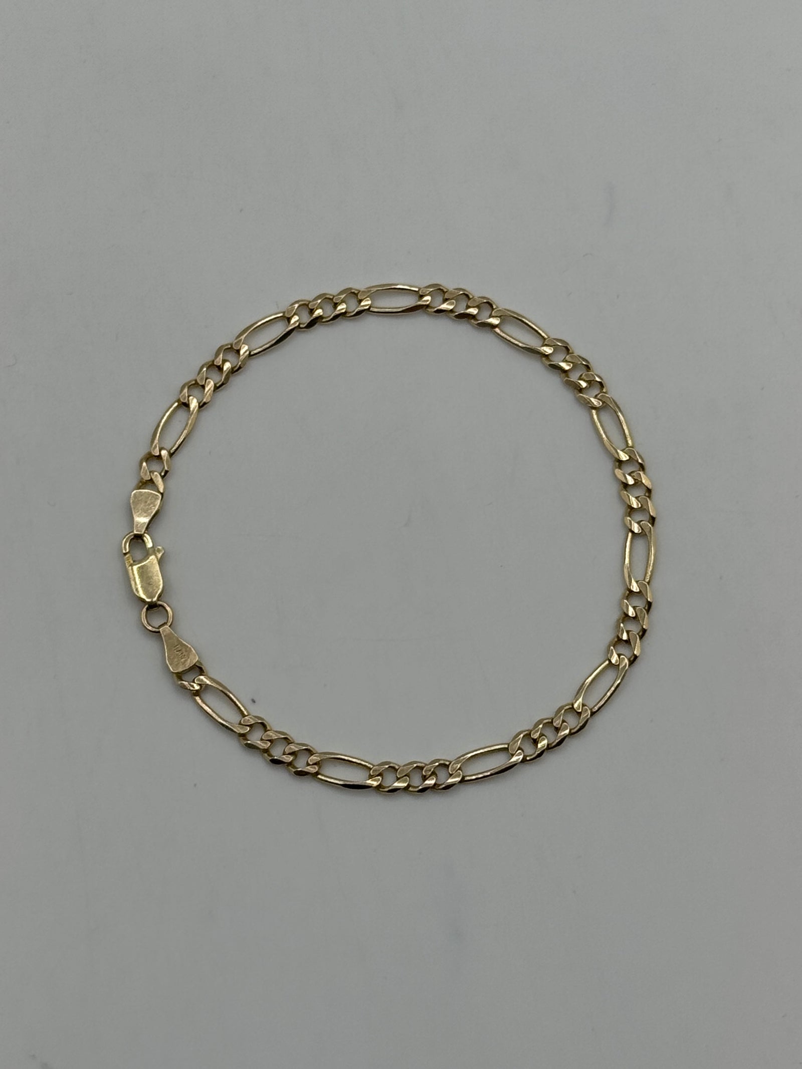 4mm CLASSIC Figaro Chain 7.5 inches (JACOJE STAMPED)