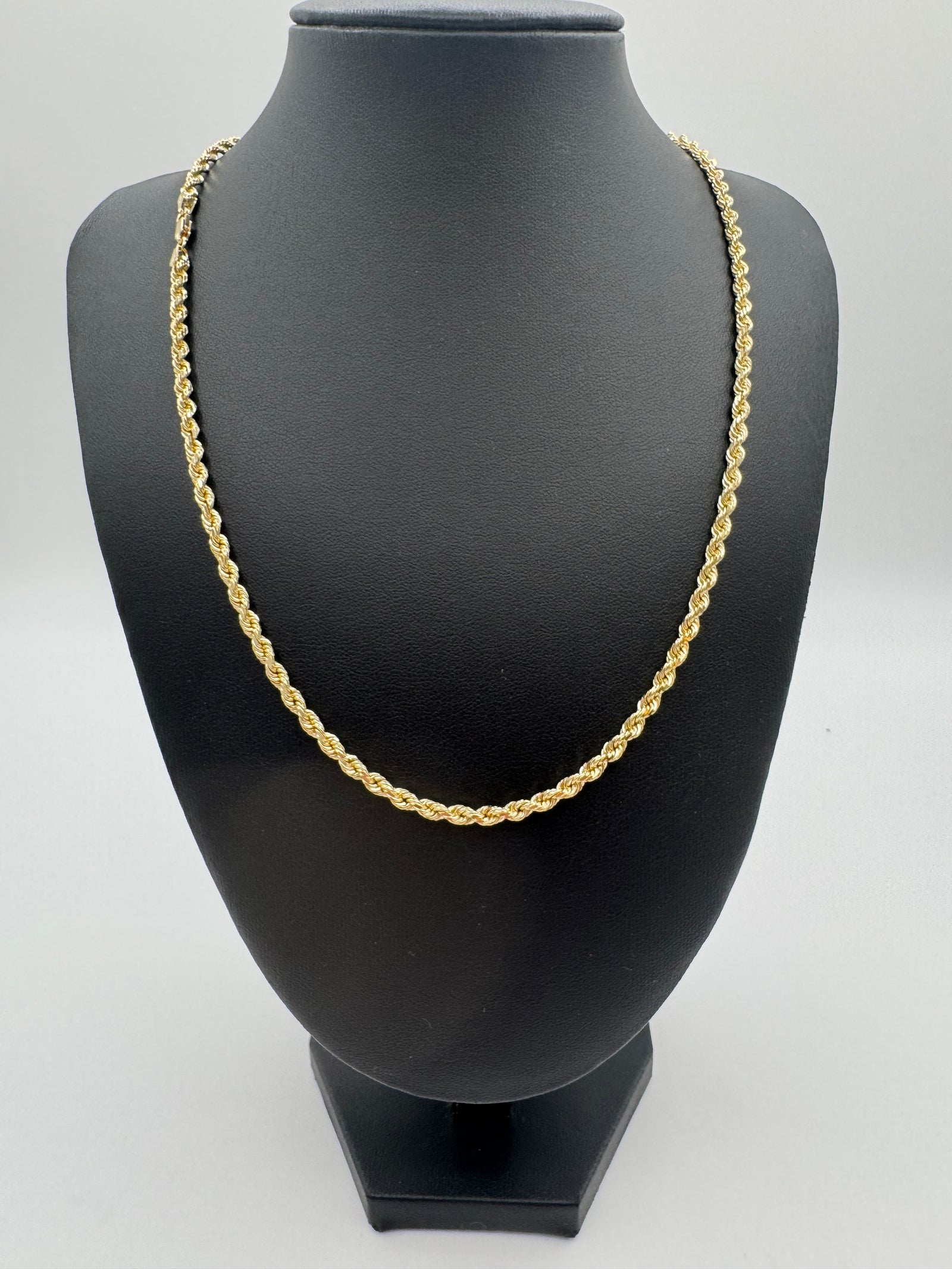3.5mm Rope Chain 20 inches (DIAMOND CUT)