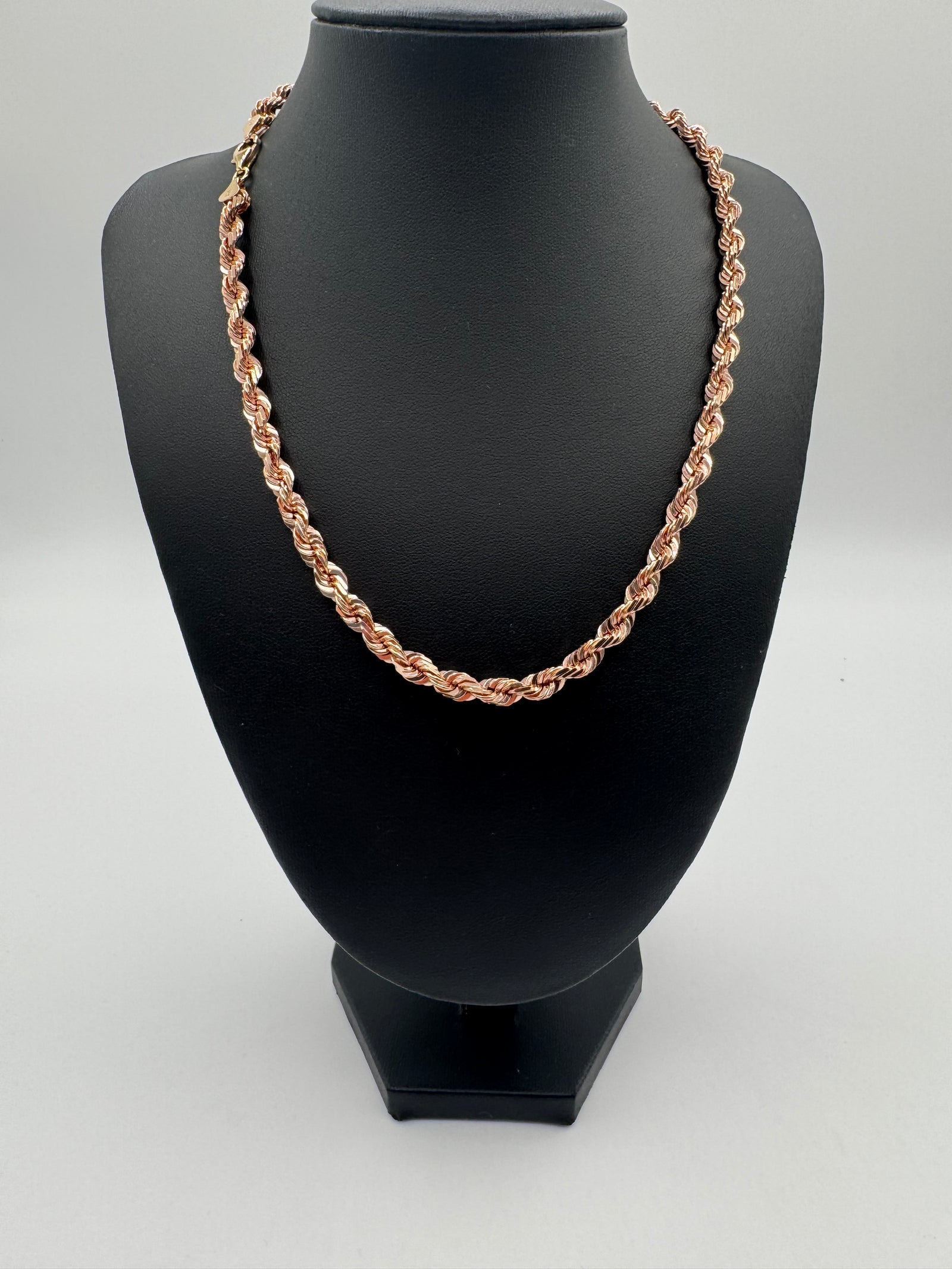 6mm Rope Chain 18 inches (DIAMOND CUT)