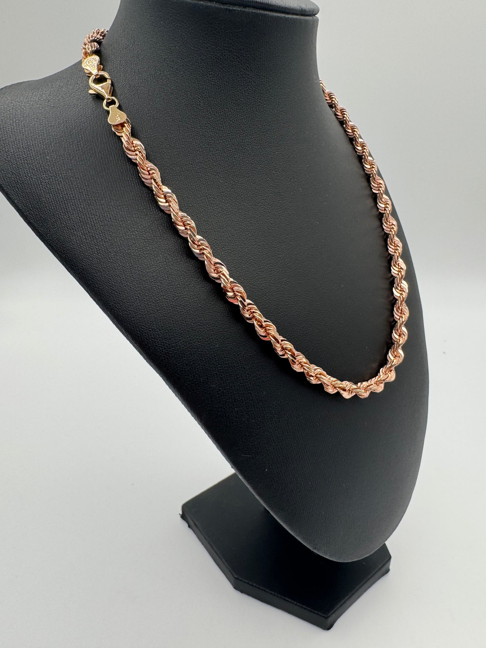 6mm Rope Chain 18 inches (DIAMOND CUT)