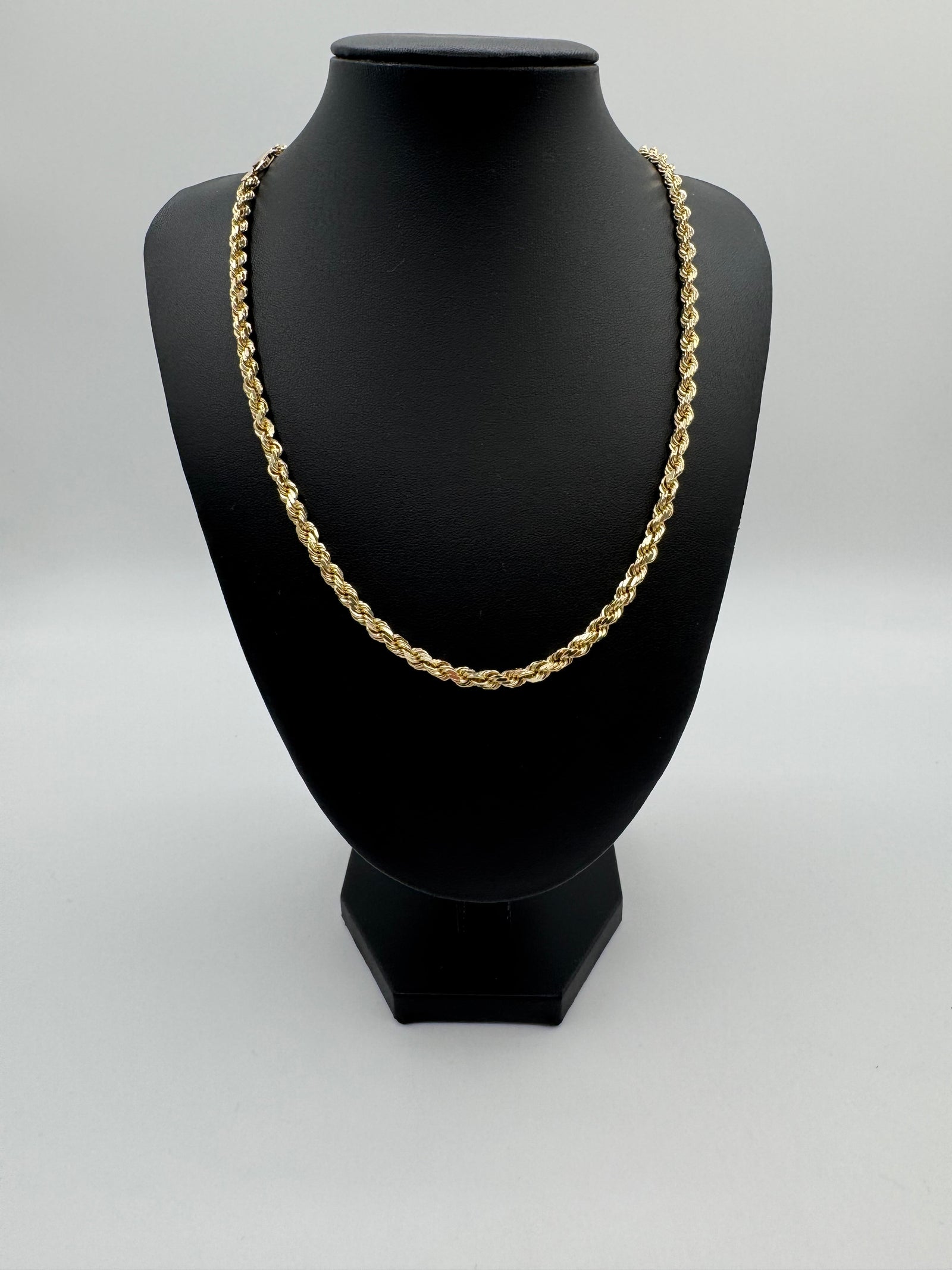 5mm Rope Chain 24 inches (DIAMOND CUT) (JACOJE STAMPED)