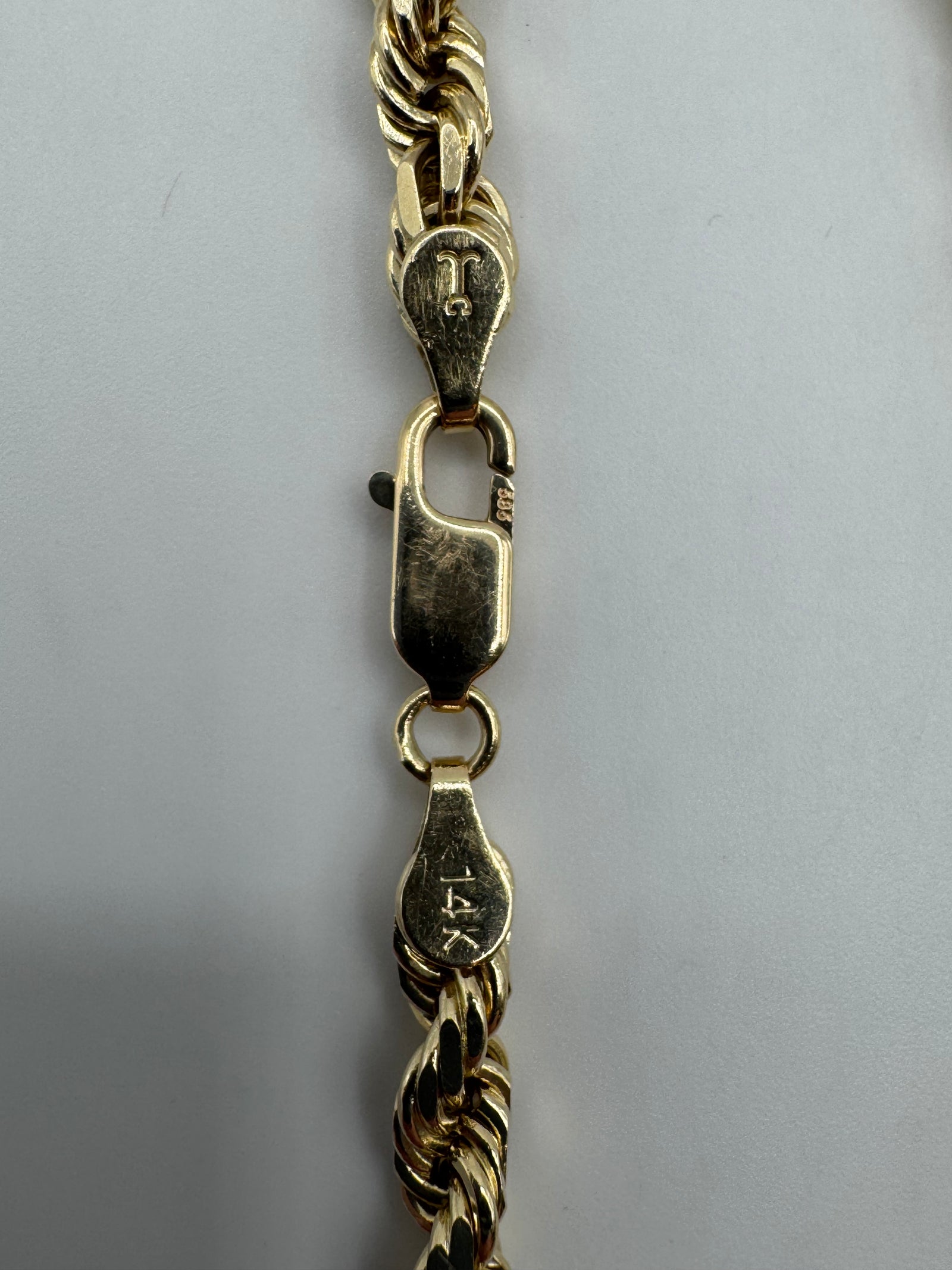 5mm Rope Bracelet 7.5 inch (DIAMOND CUT)