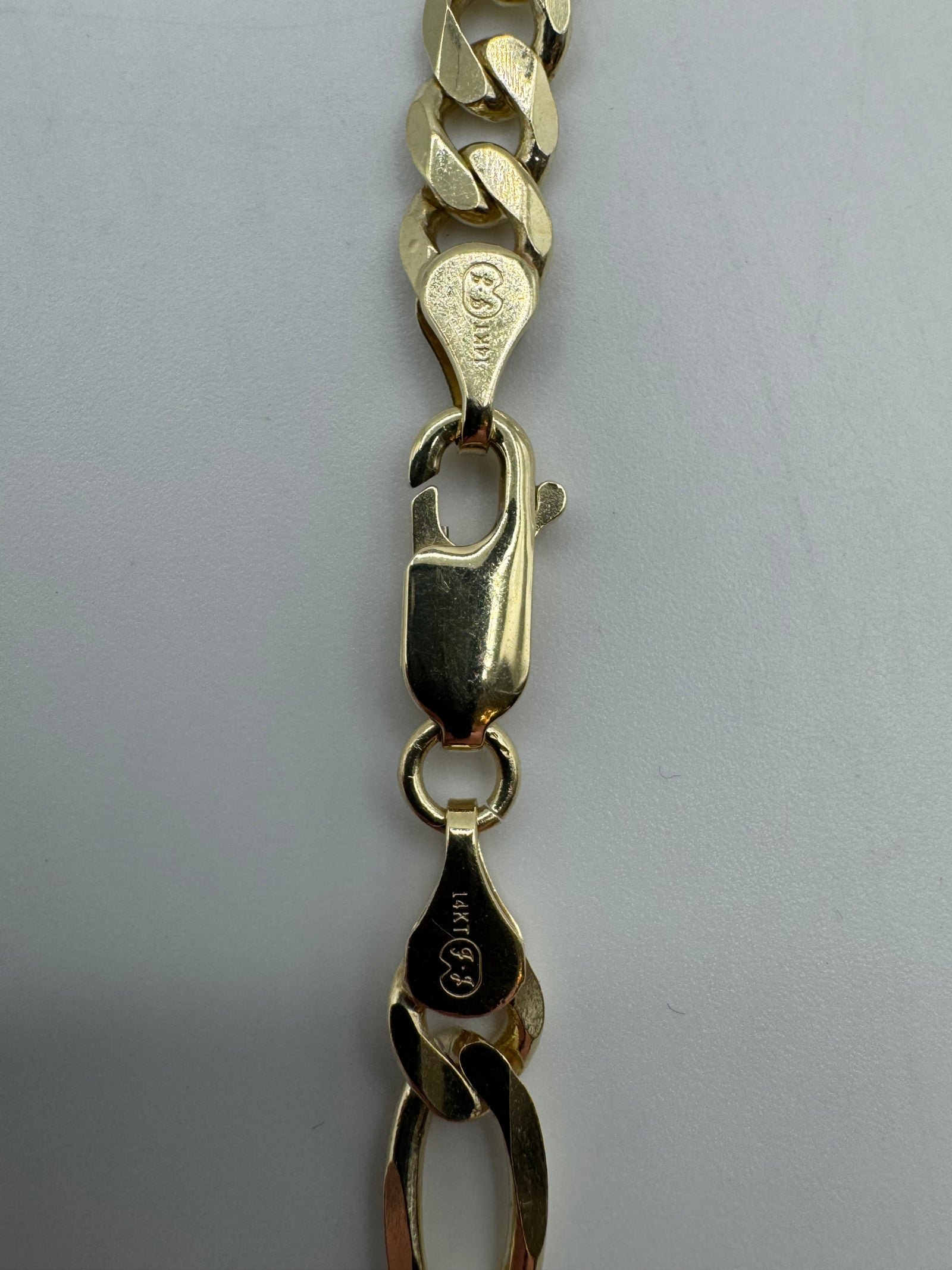5mm Figaro Bracelet 7.5 inches