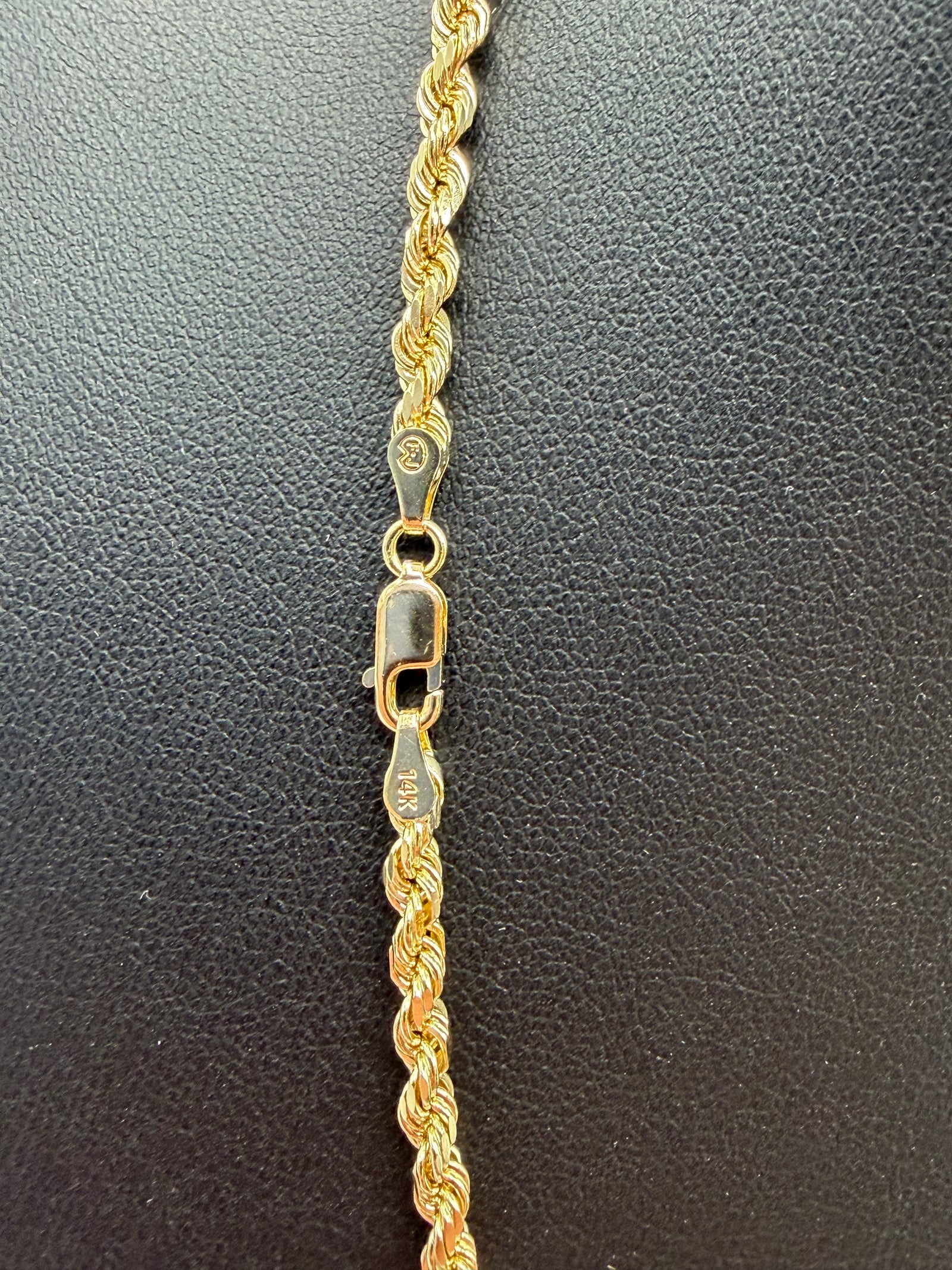 3.5mm Rope Chain 16 inches (DIAMOND CUT)