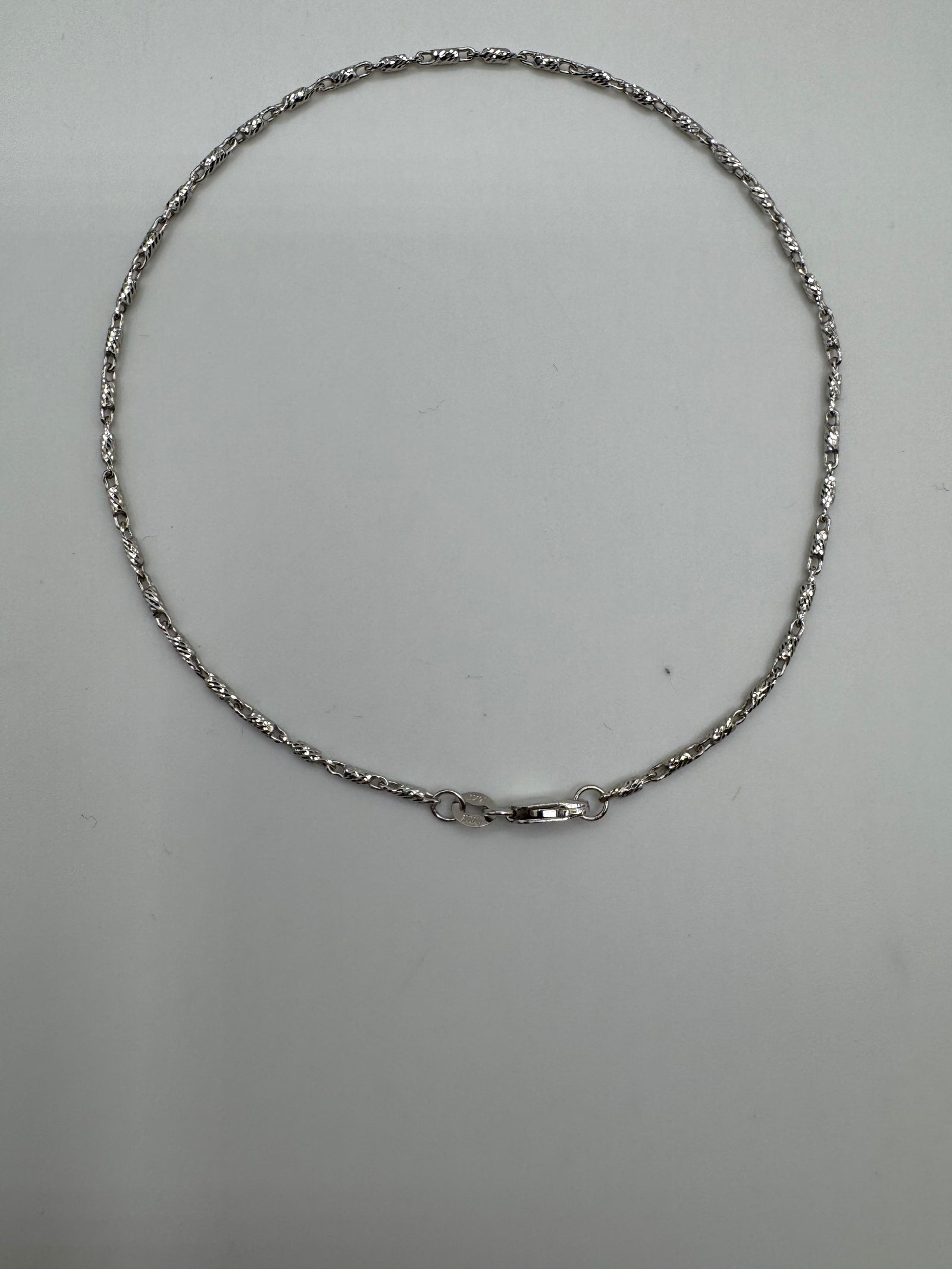 1.5mm Barrel Anklet 9.5 inches (DIAMOND CUT)