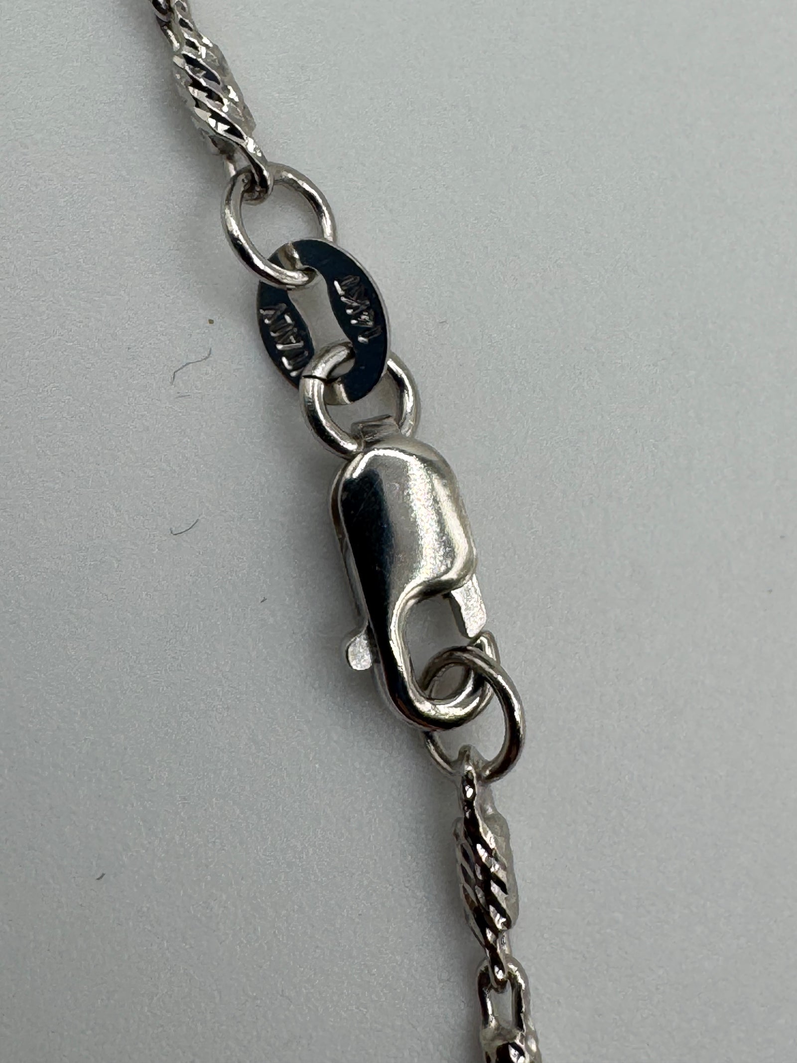 1.5mm Barrel Anklet 9.5 inches (DIAMOND CUT)