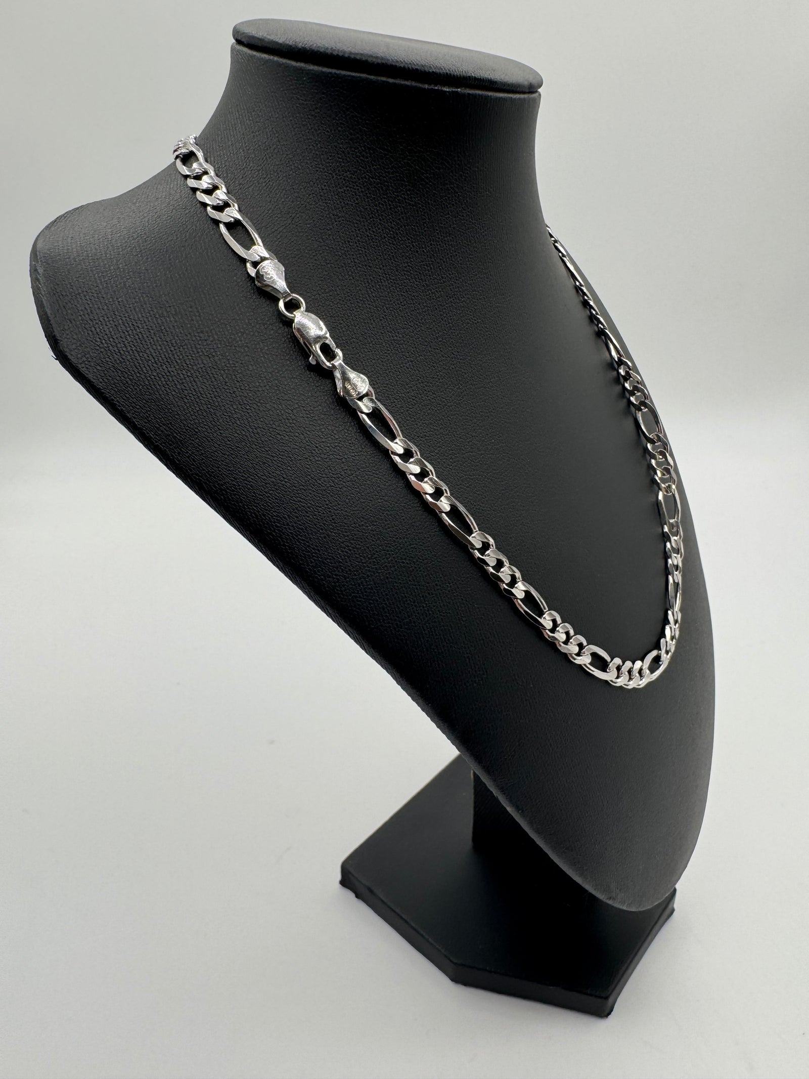 6mm Figaro Chain 26 inches
