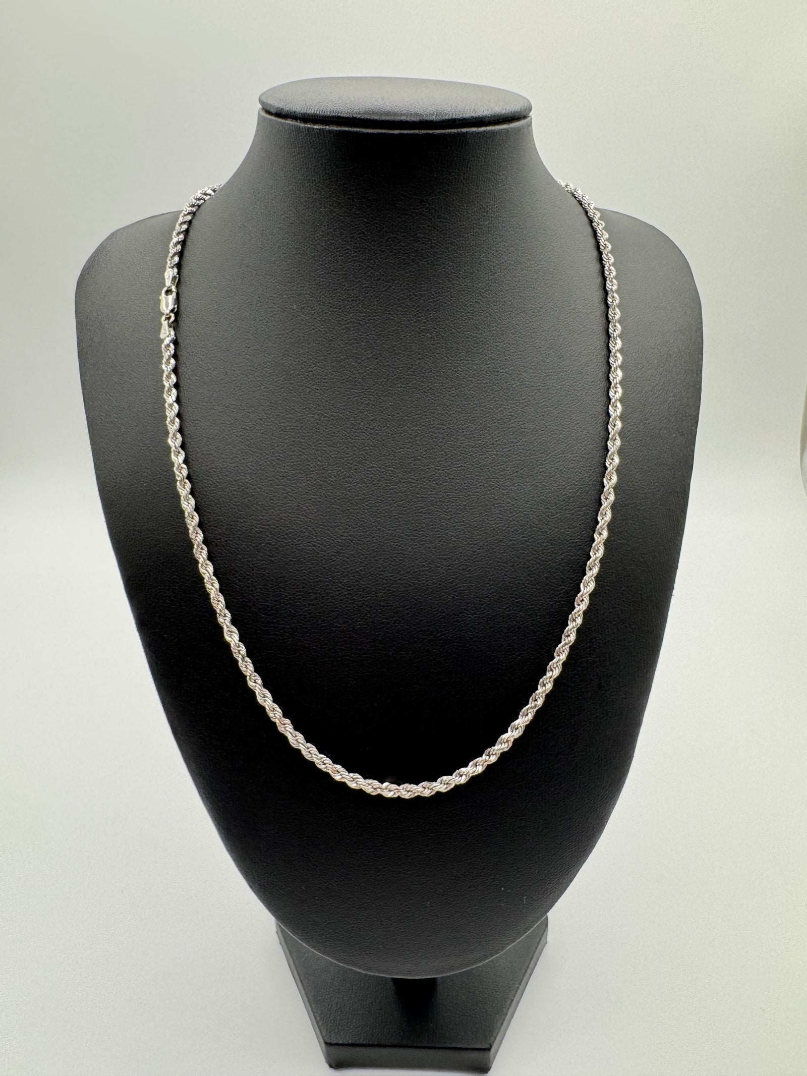 3mm Rope Chain 20 inches (DIAMOND CUT)