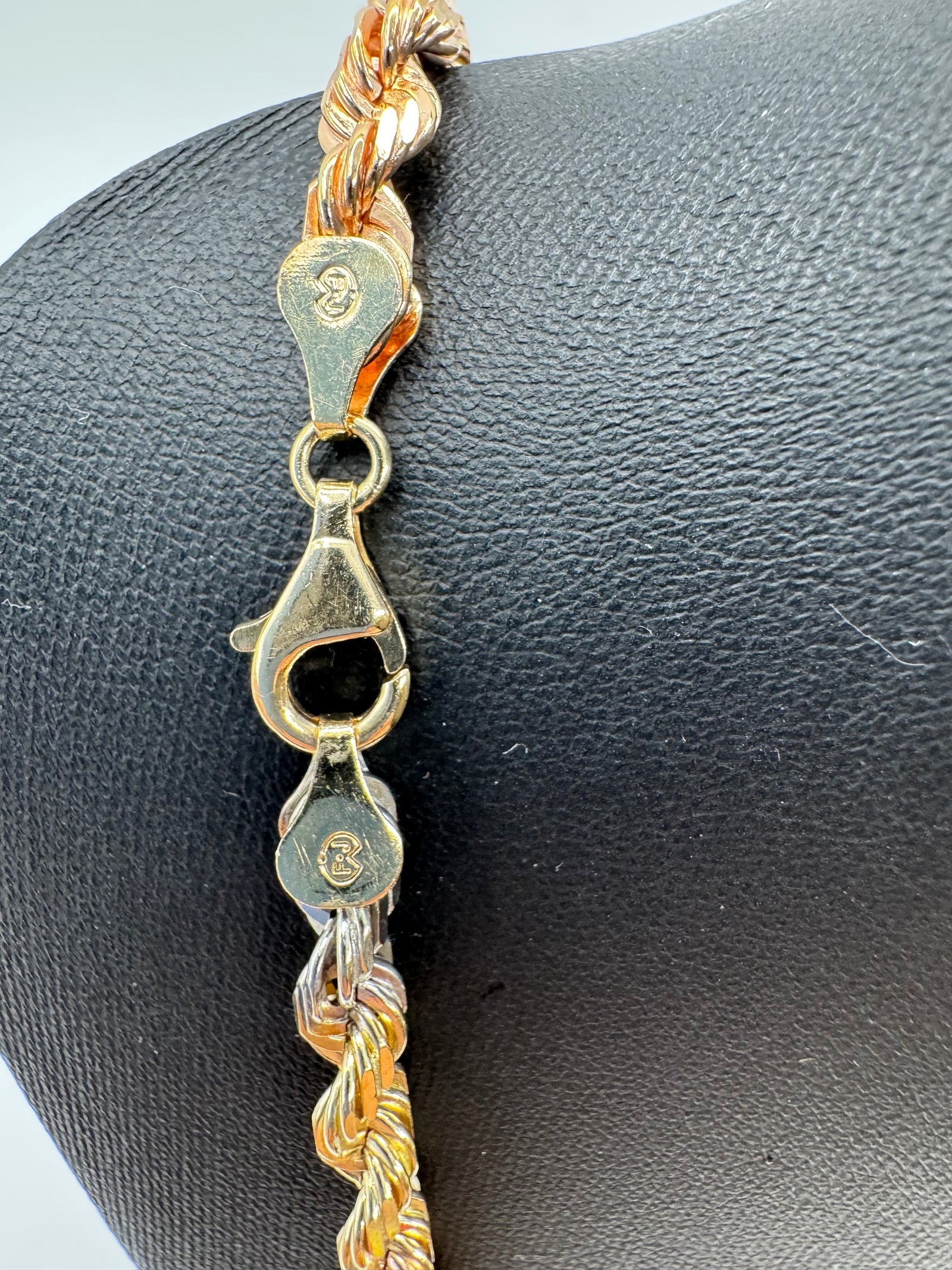 6mm Rope Chain 26 inches (DIAMOND CUT)-TRI COLOR