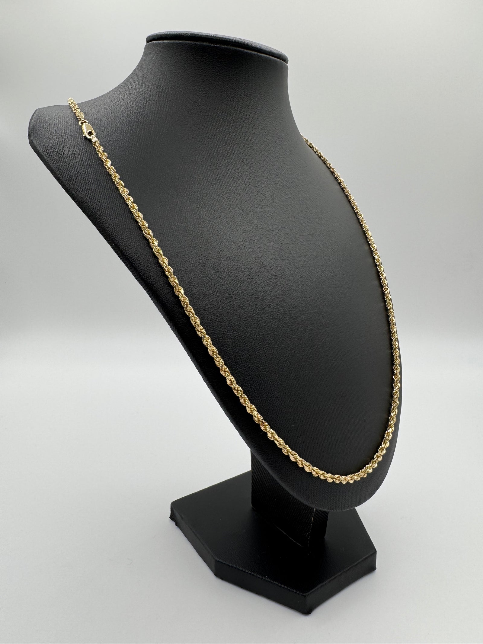 3mm Rope Chain 24 inches (DIAMOND CUT)