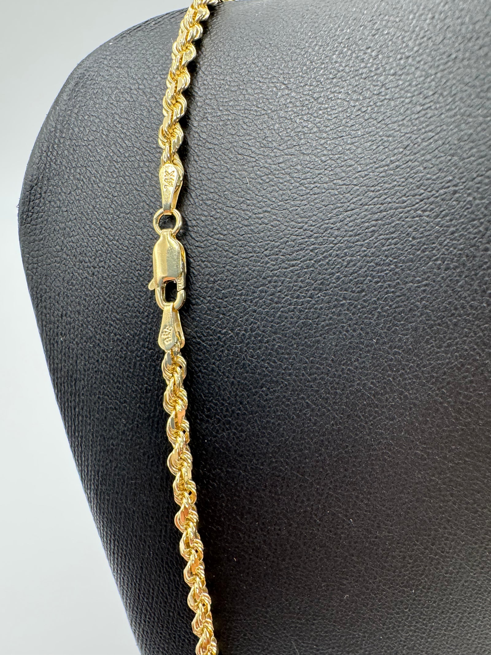 3mm Rope Chain 24 inches (DIAMOND CUT)