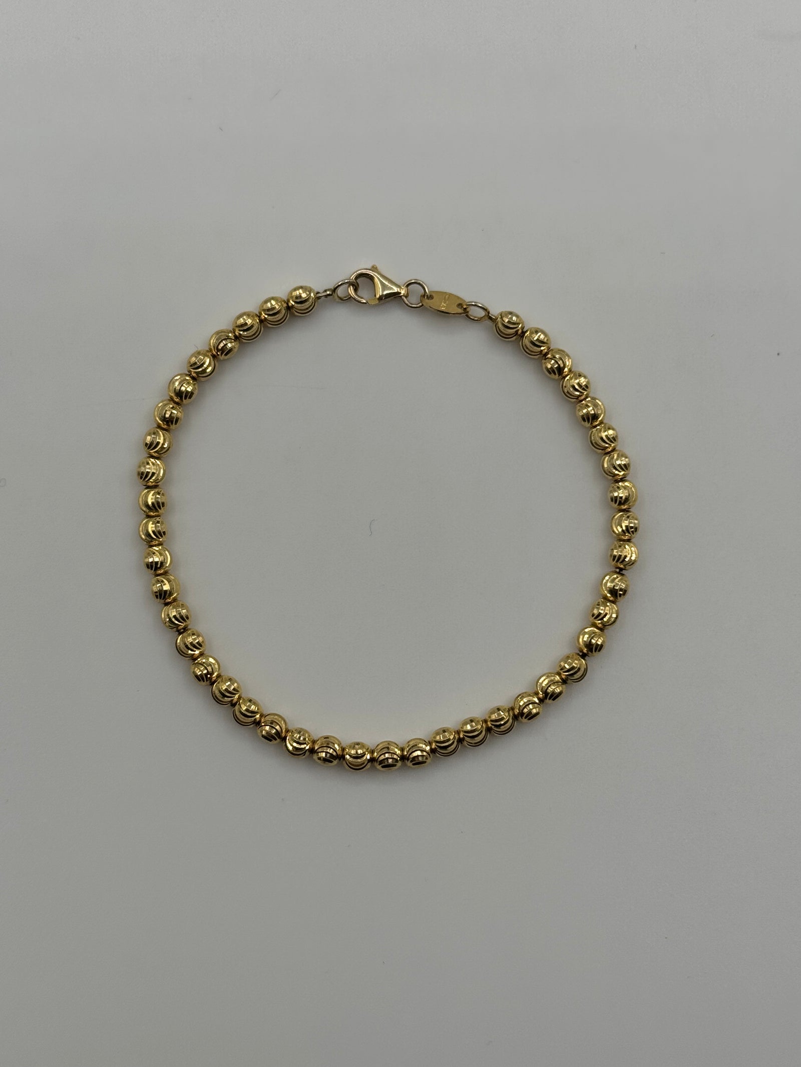 4mm Moon Cut Bracelet 7 inches