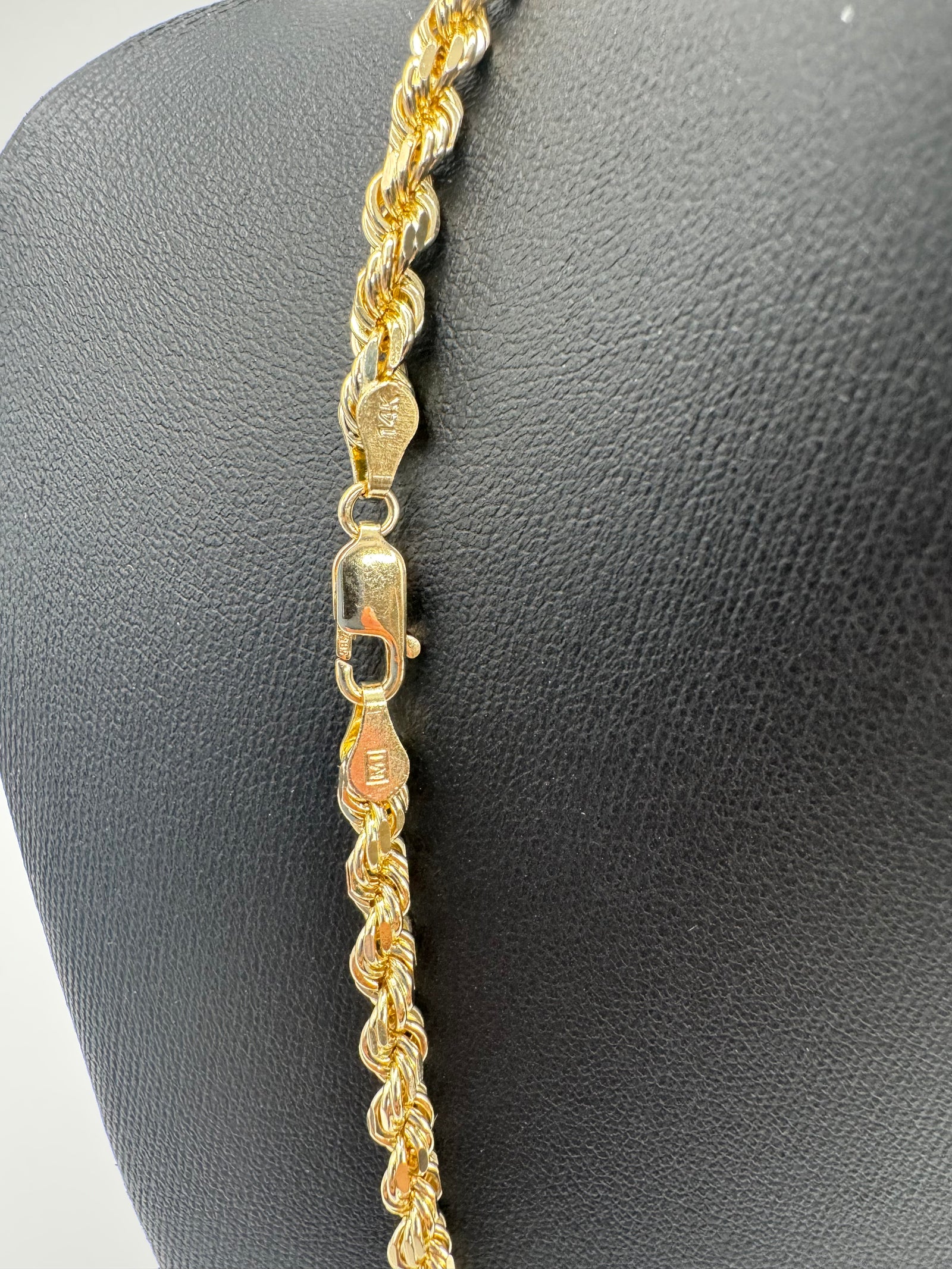 5mm Rope Chain 20 inches (DIAMOND CUT)