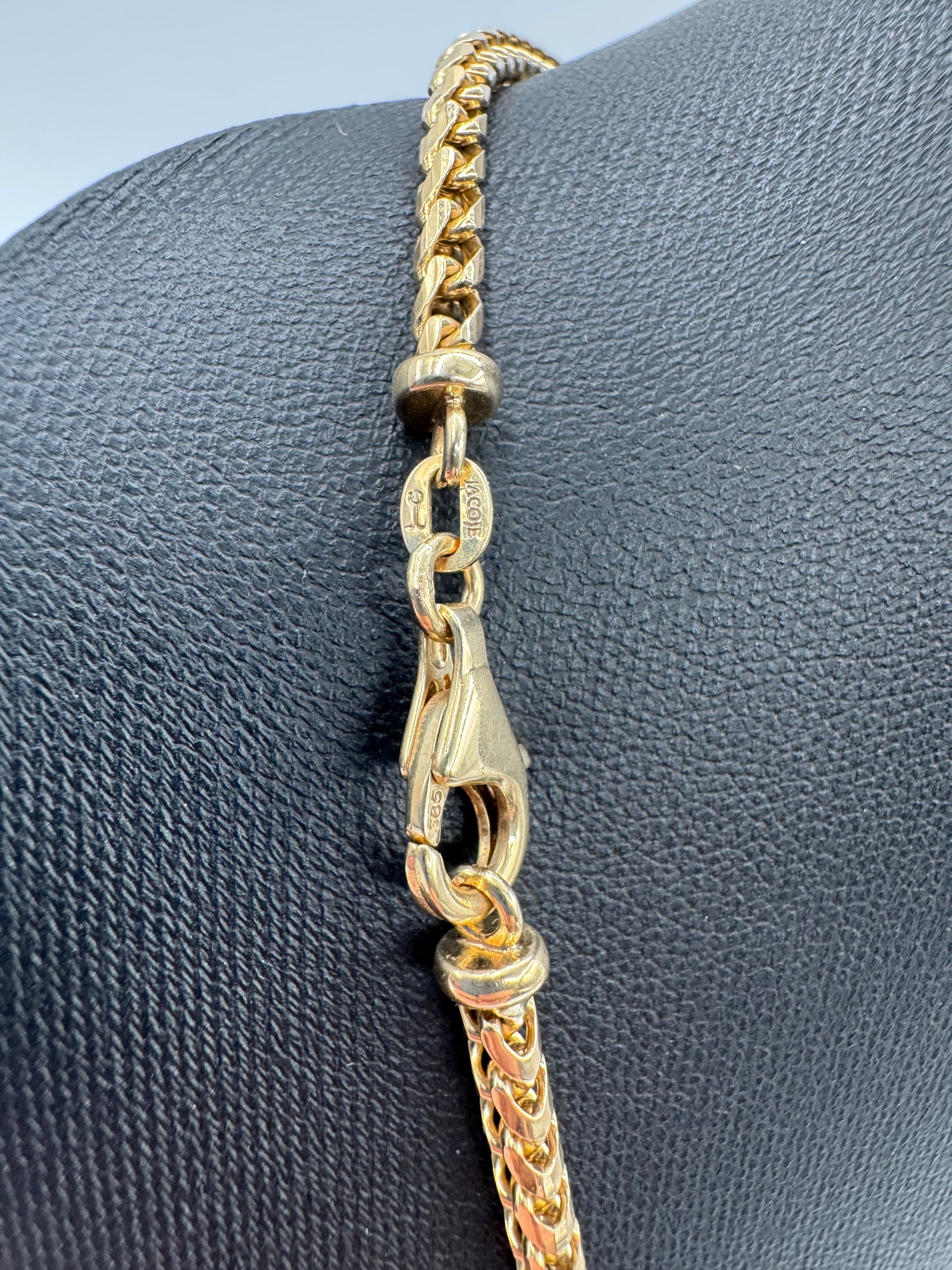 3mm Franco Chain 22 inches (DIAMOND CUT)-JACOJE Stamped