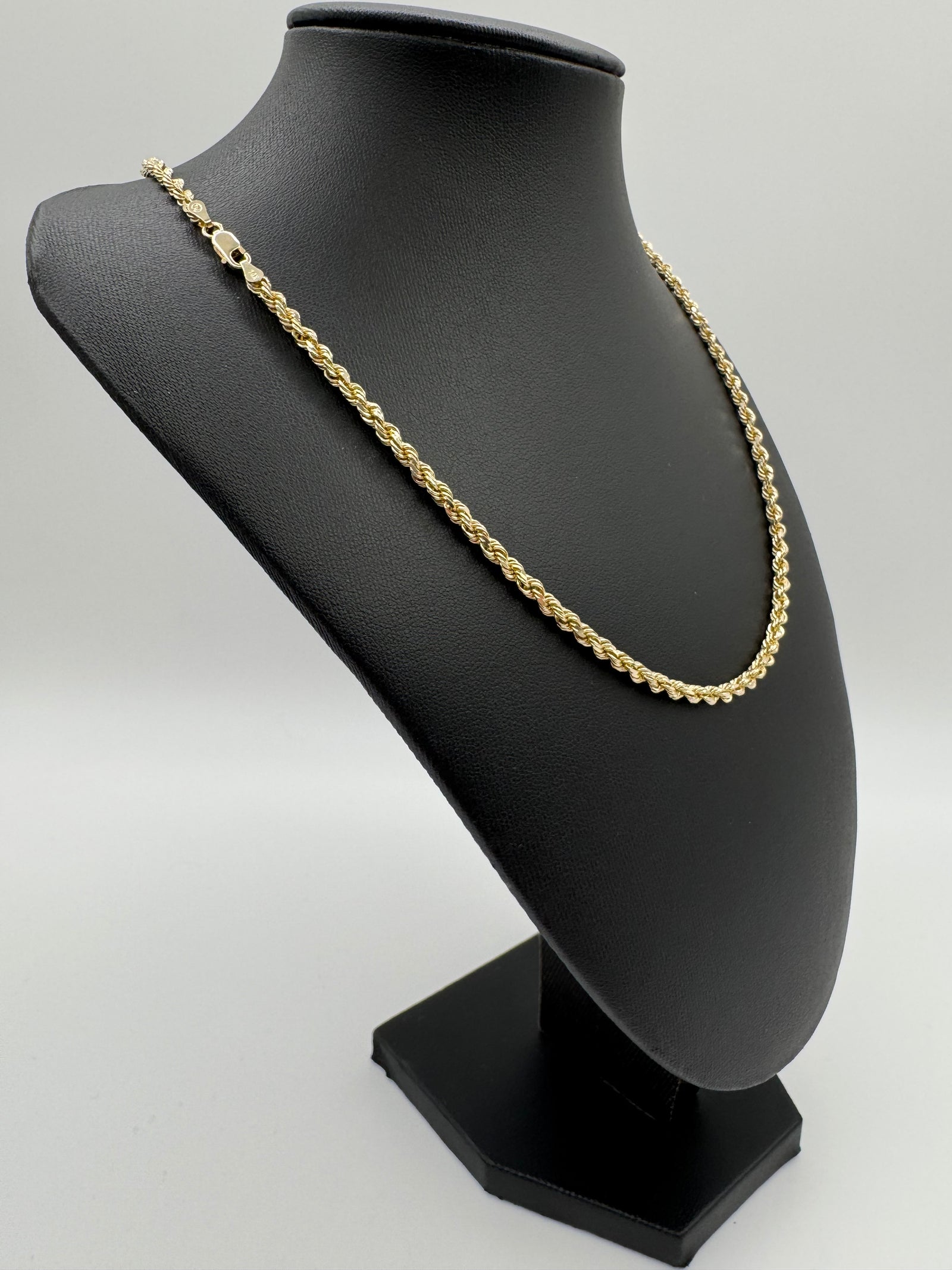 3.5mm Rope Chain 20 inches (DIAMOND CUT)