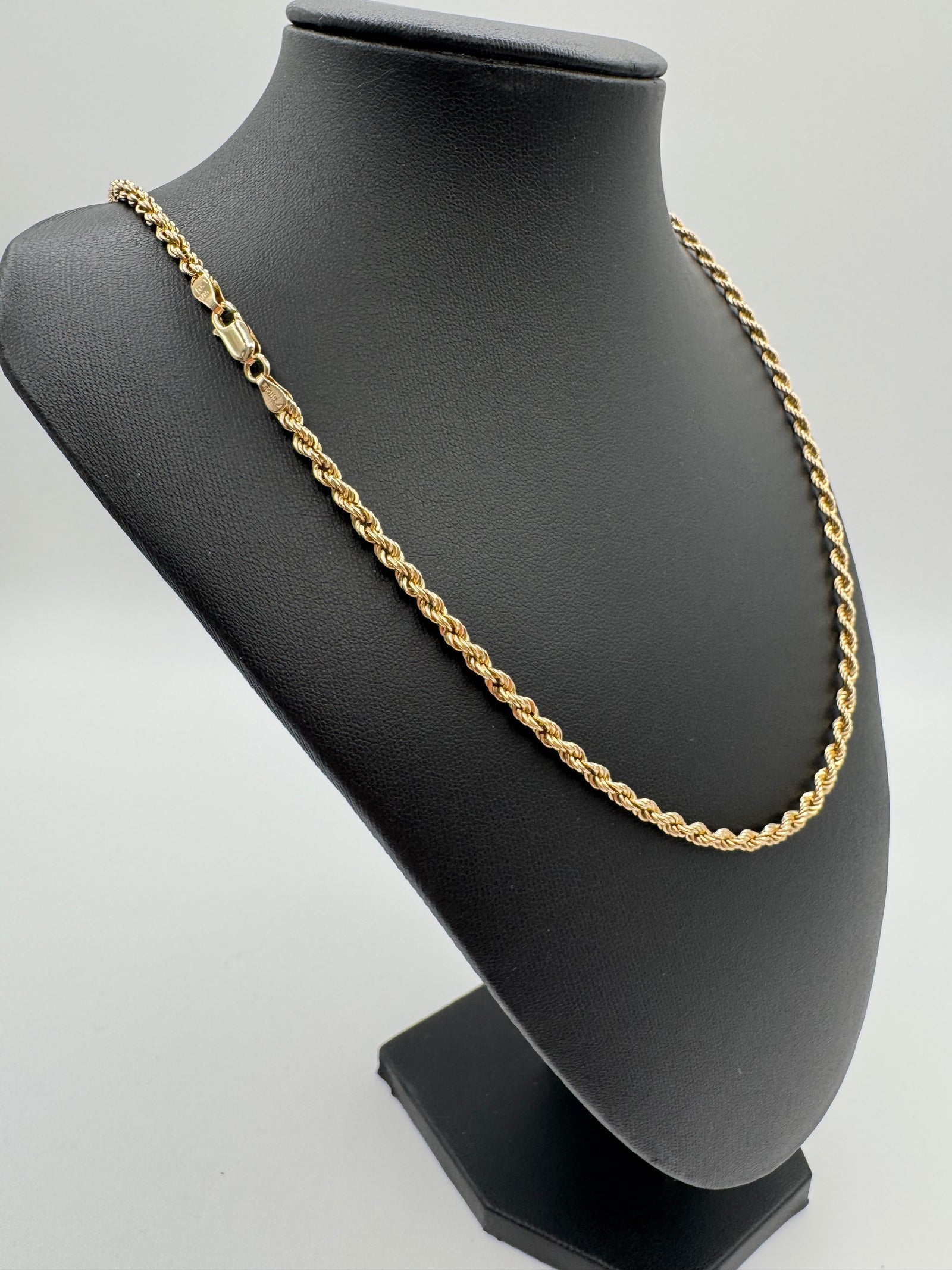 3.5mm HOLLOW Rope Chain 24 inches