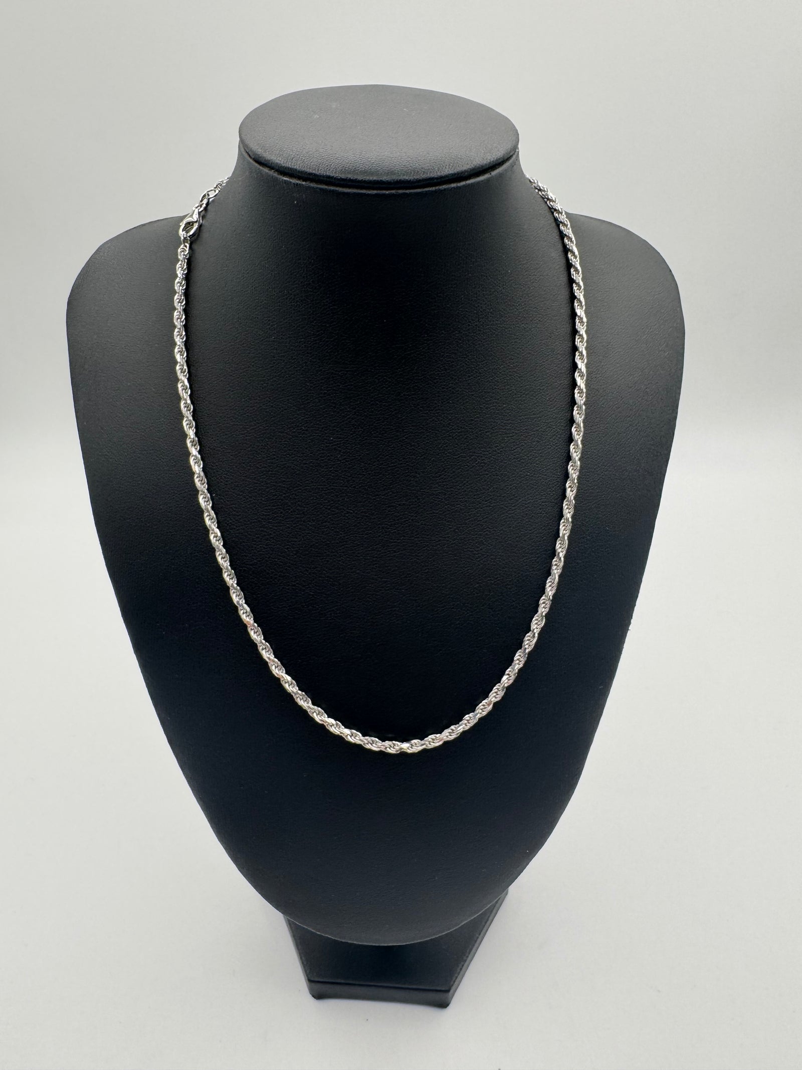 2.5mm Rope Chain 16 inches (DIAMOND CUT) JACOJE/ITALY