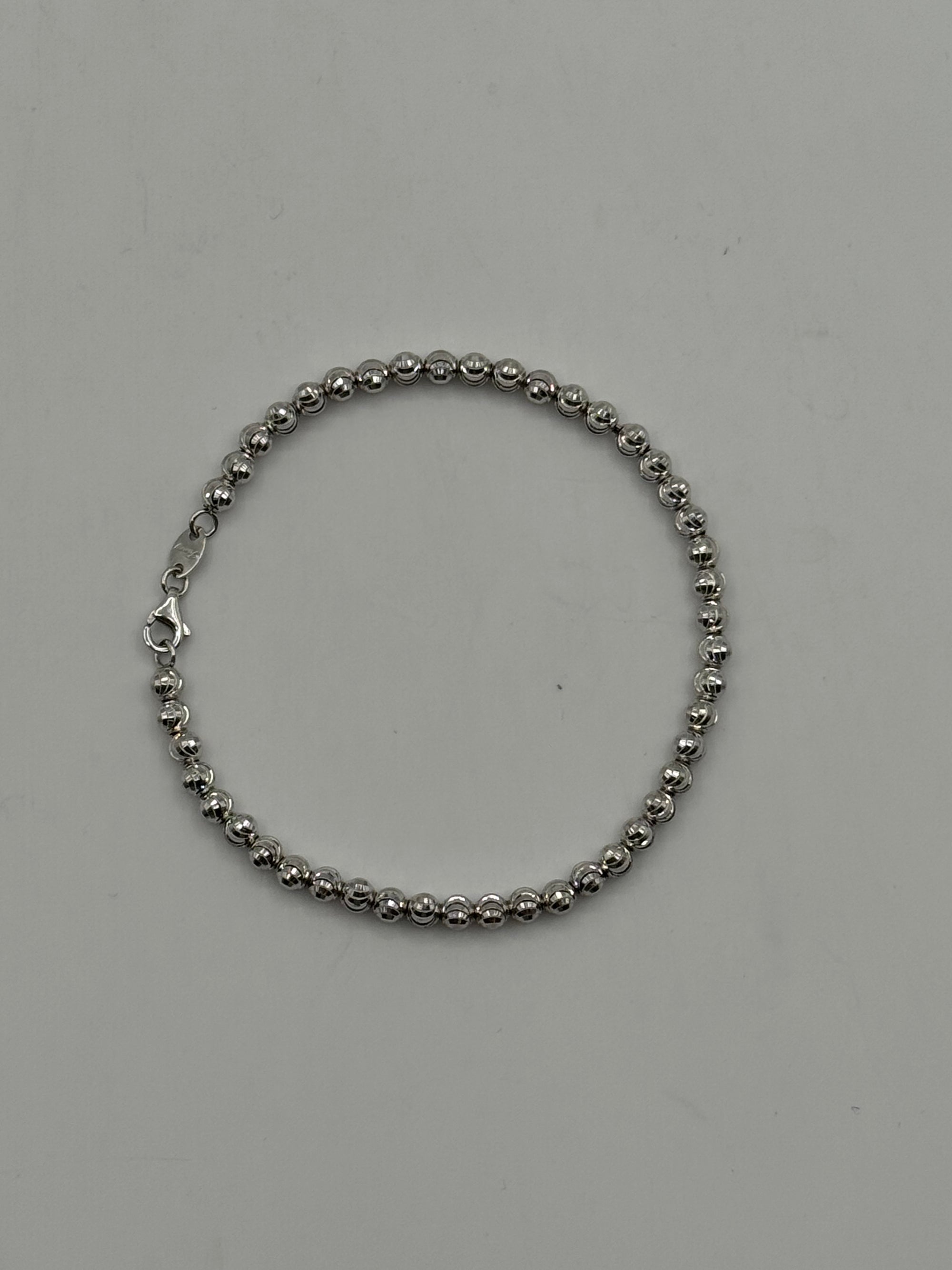 4mm Moon Cut Bracelet 7.5 inches