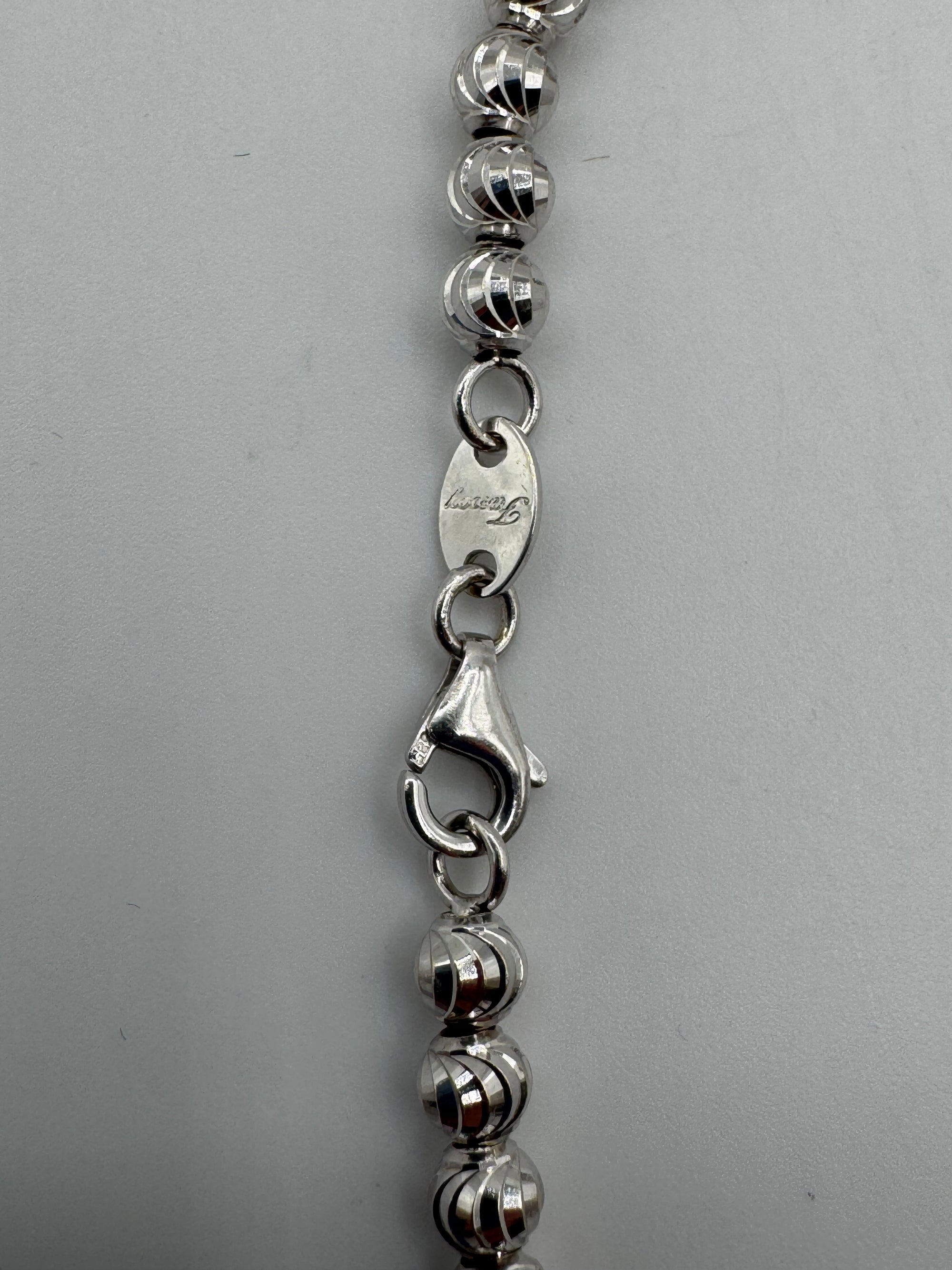 4mm Moon Cut Bracelet 7.5 inches
