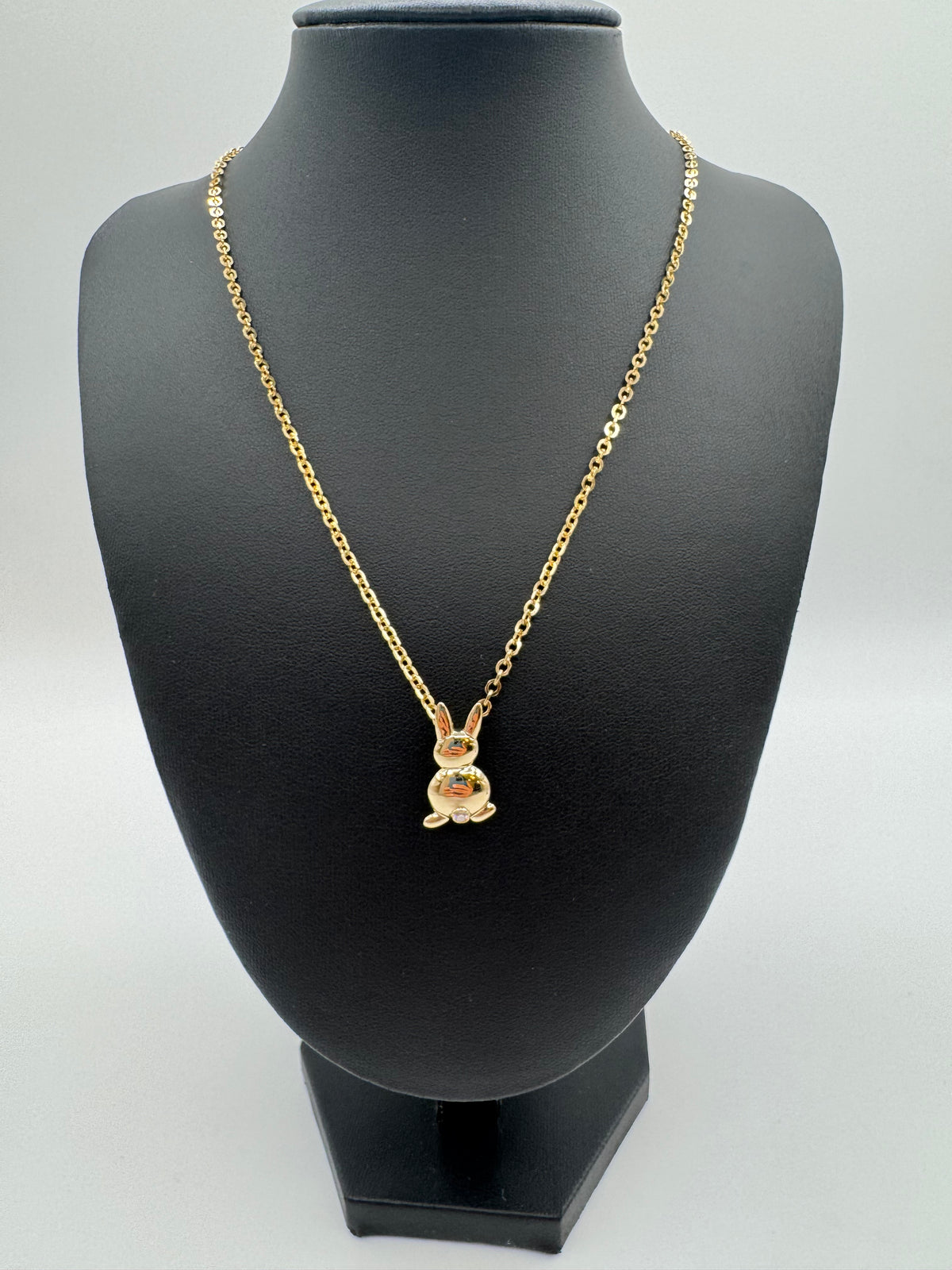 JACOJE BUNNY PENDANT W/ 2.4MM D/C ROLO (JACOJE STAMPED) OVERSTOCK