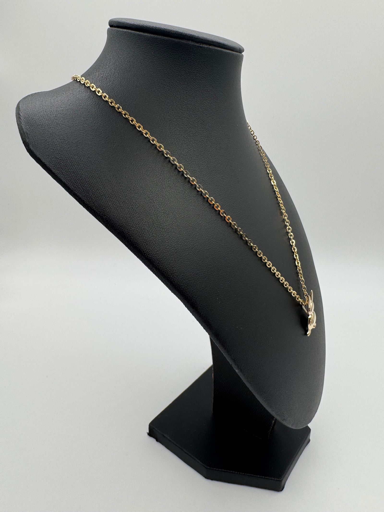 JACOJE BUNNY PENDANT W/ 2.4MM D/C ROLO (JACOJE STAMPED) OVERSTOCK