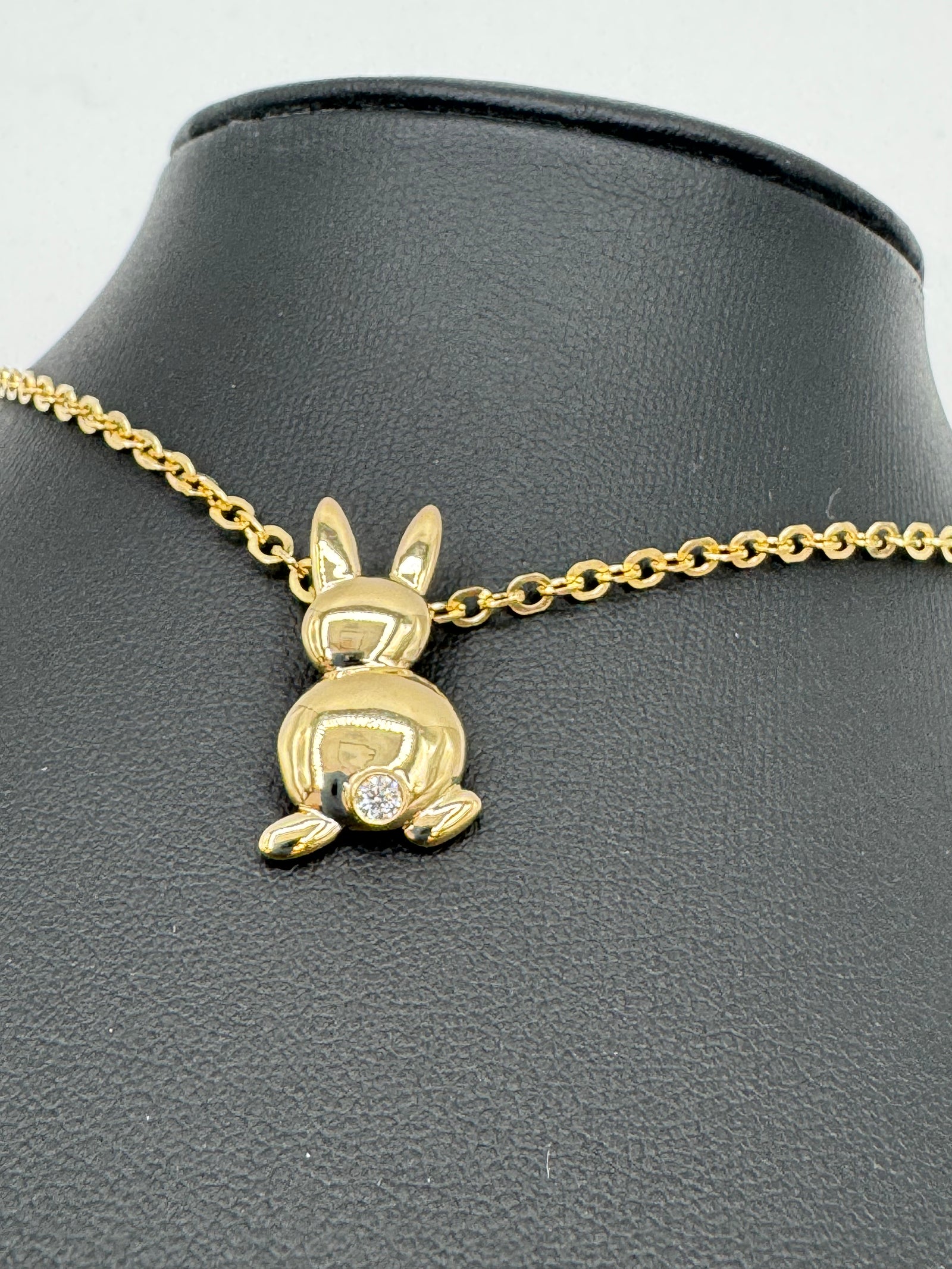 JACOJE BUNNY PENDANT W/ 2.4MM D/C ROLO (JACOJE STAMPED) OVERSTOCK