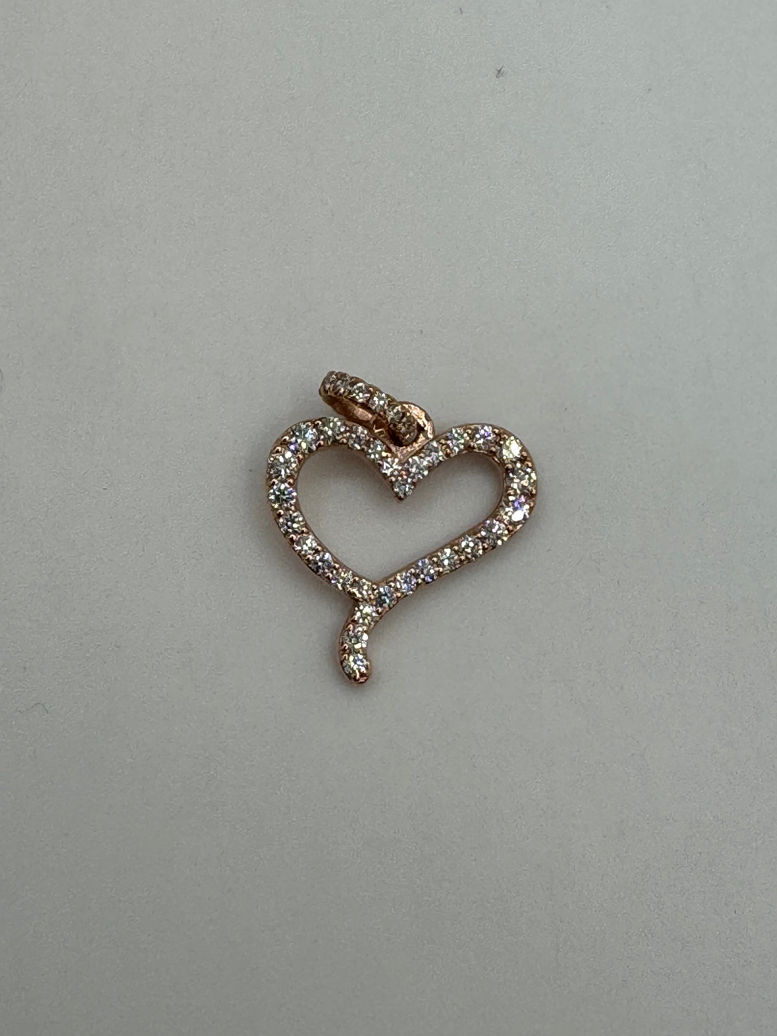 Jacoje Tiny Diamond Heart (JACOJE STAMPED) OVERSTOCK