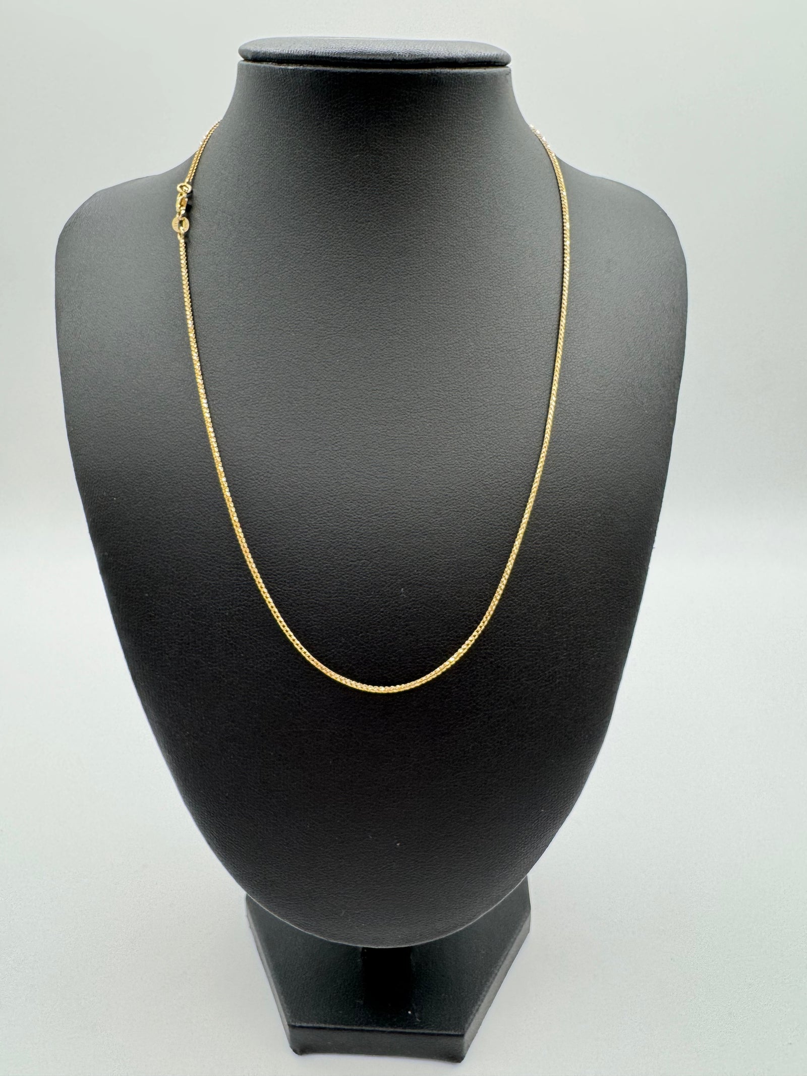 1mm Franco Chain 18 inches (DIAMOND CUT)-JACOJE OVERSTOCK