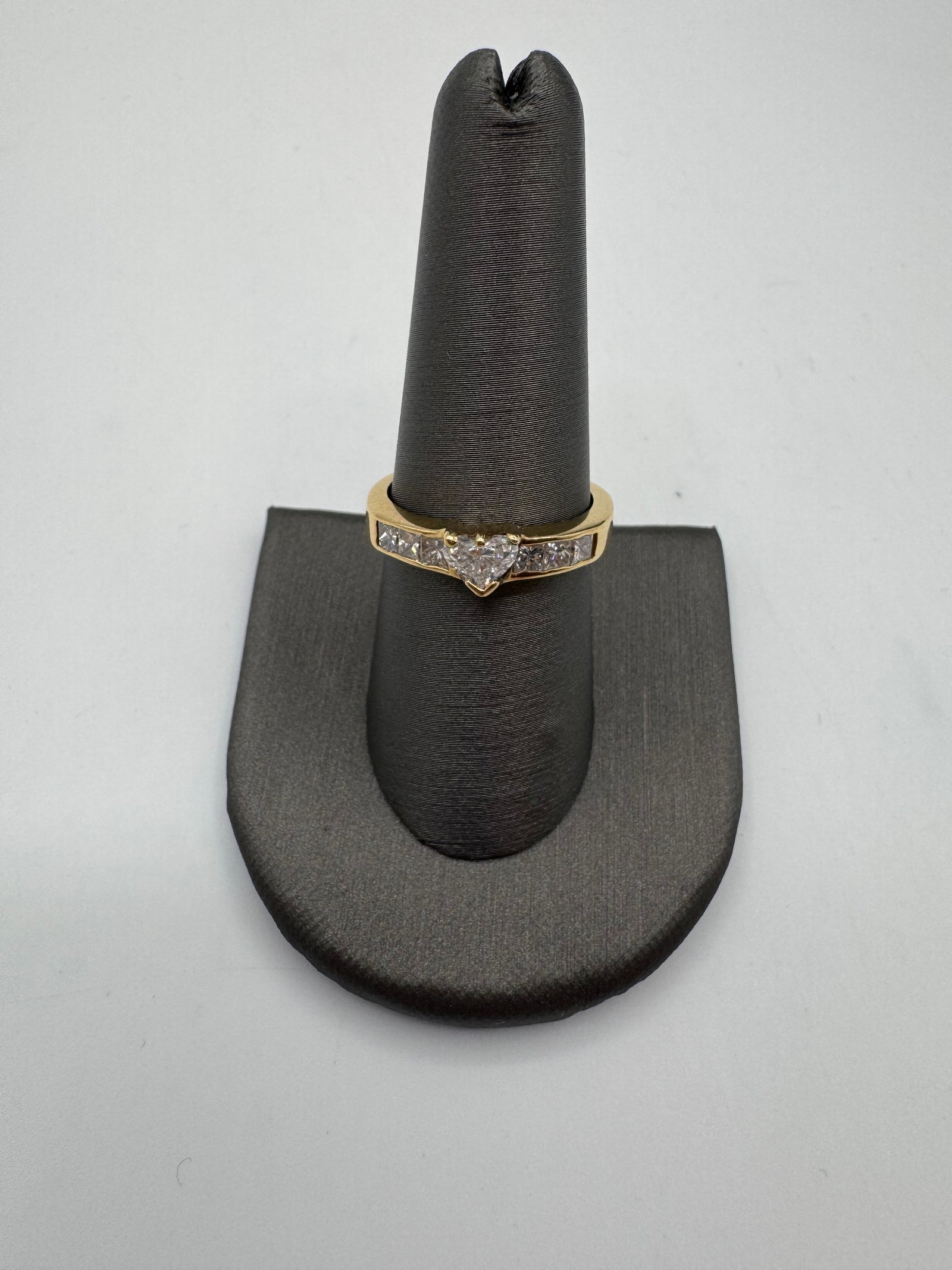 Heart Diamond Ring-Size 8.5