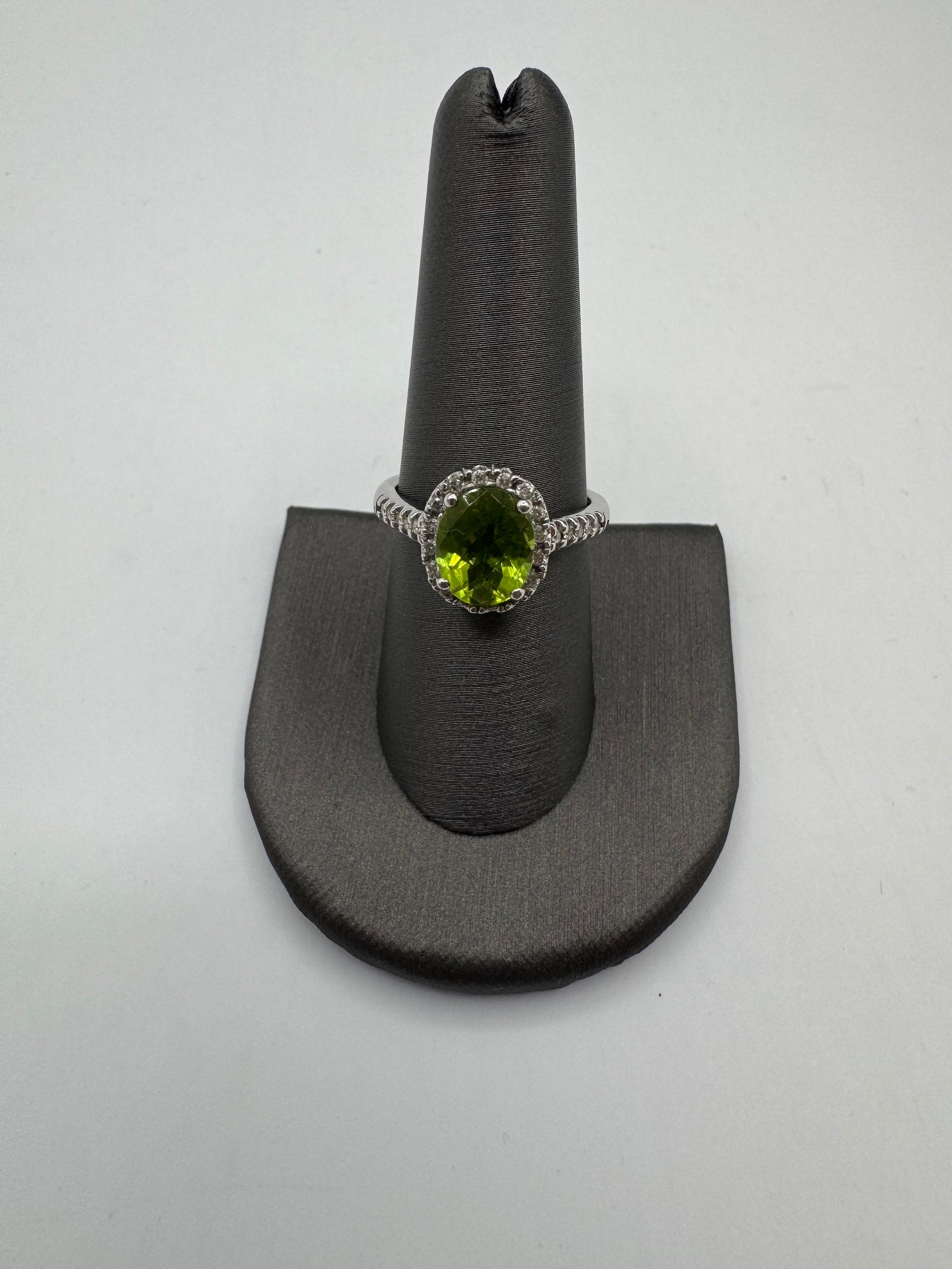 Gemstone Diamond Ring-Size 8.5