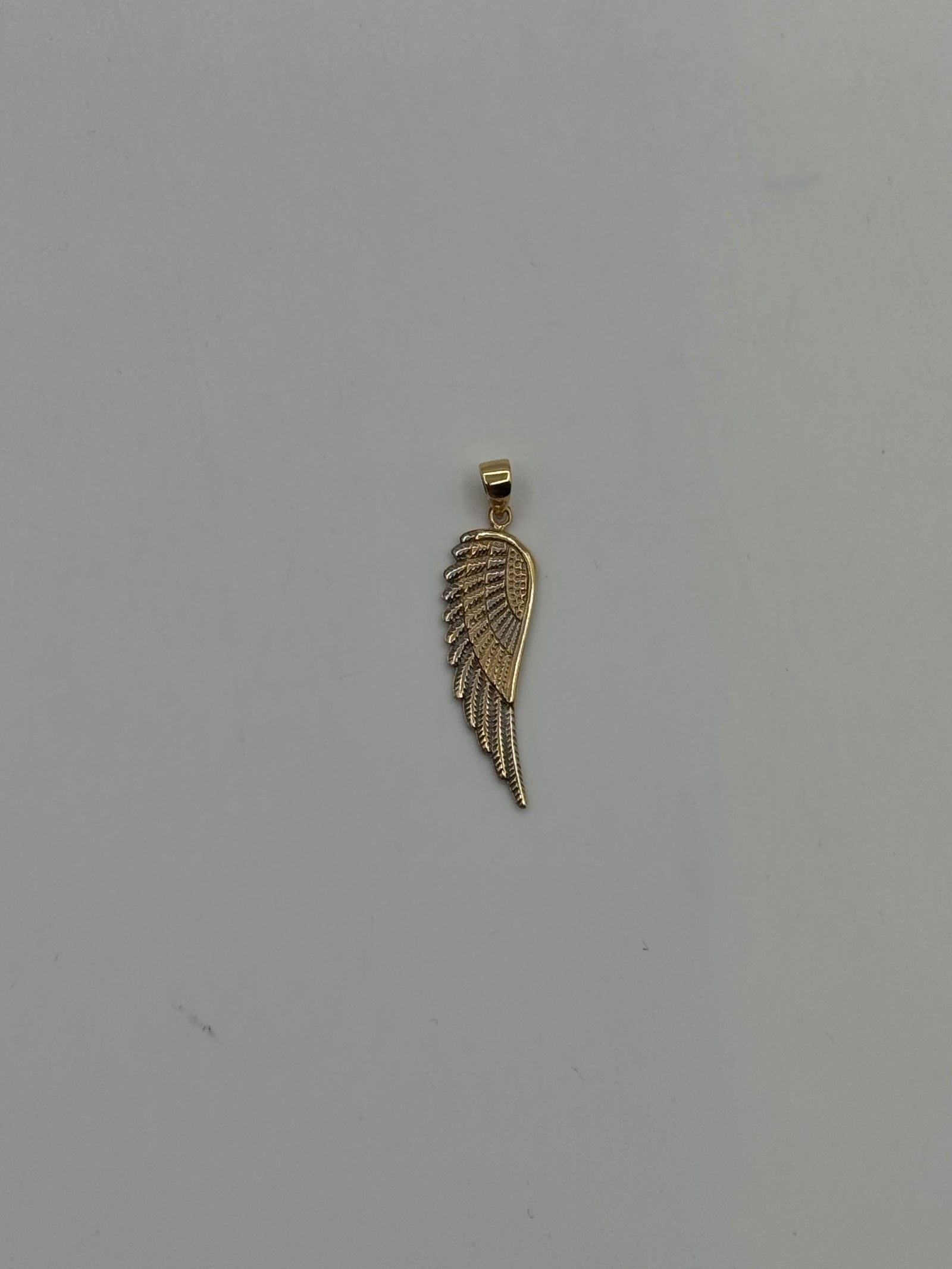 TWO-TONE Angel Wing Pendant-1 1/4 Inch