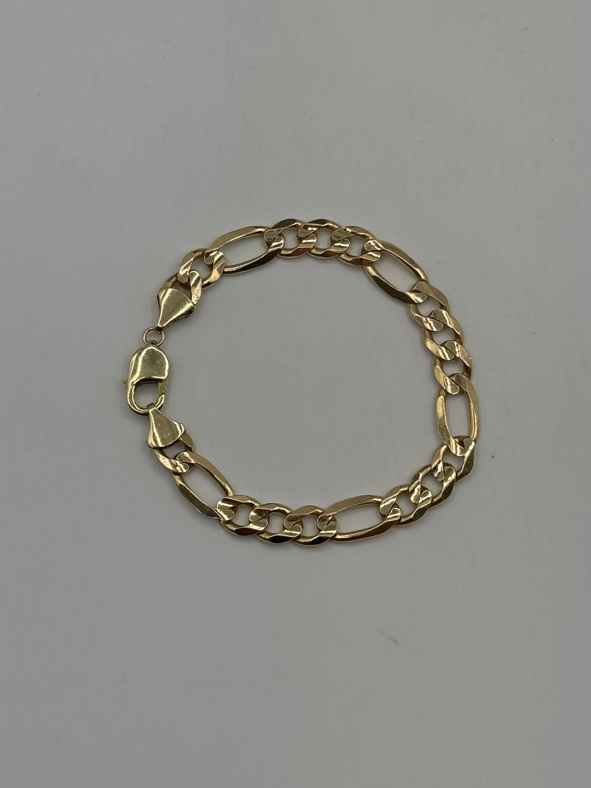 9mm Figaro Bracelet 9 inches