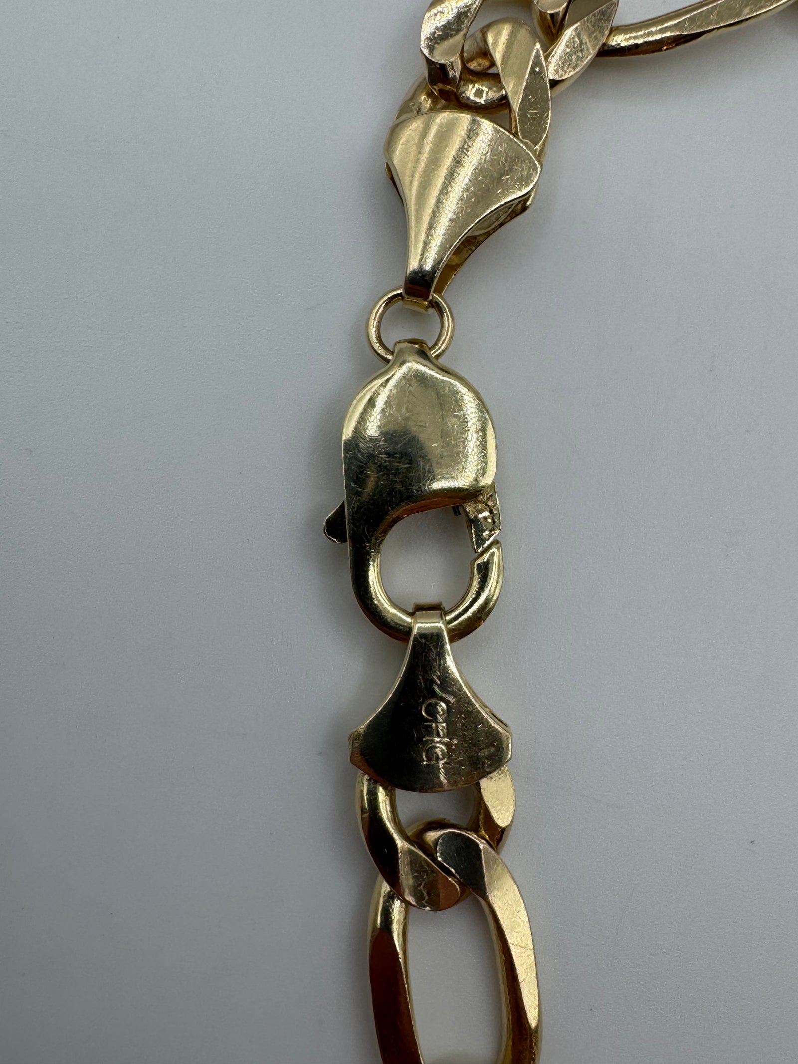 9mm Figaro Bracelet 9 inches