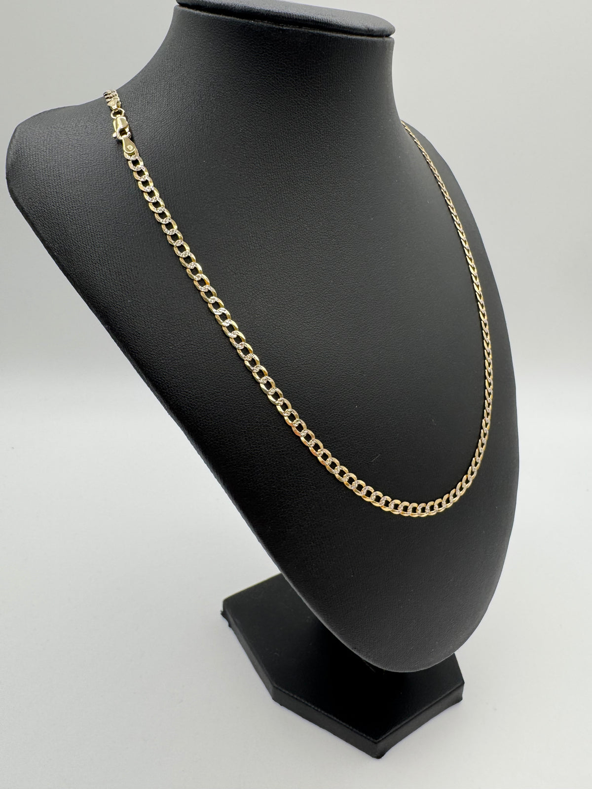 4MM Two-Tone Flat Curb Chain 24 inches