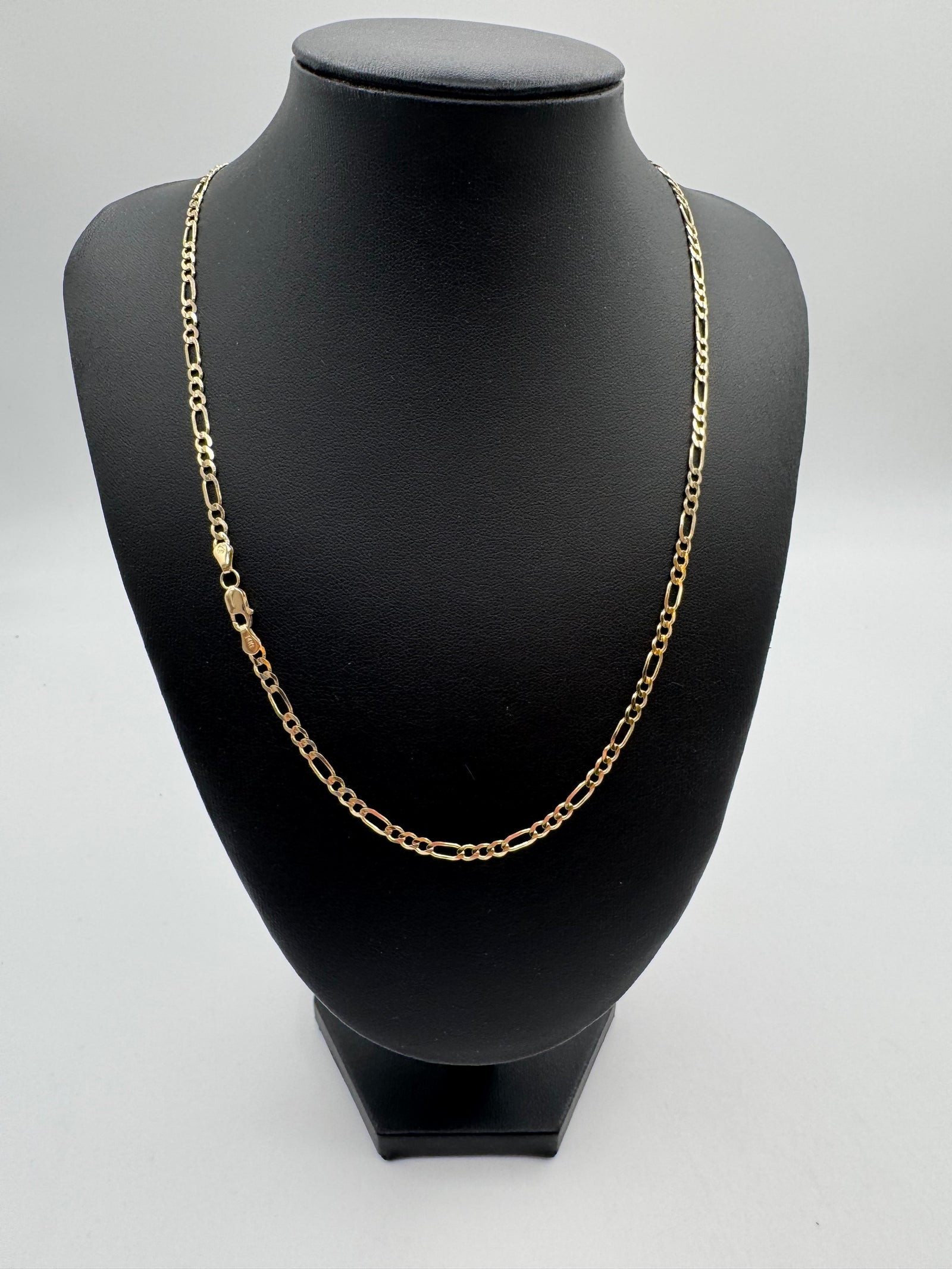 3.2mm Figaro Chain 20 inches