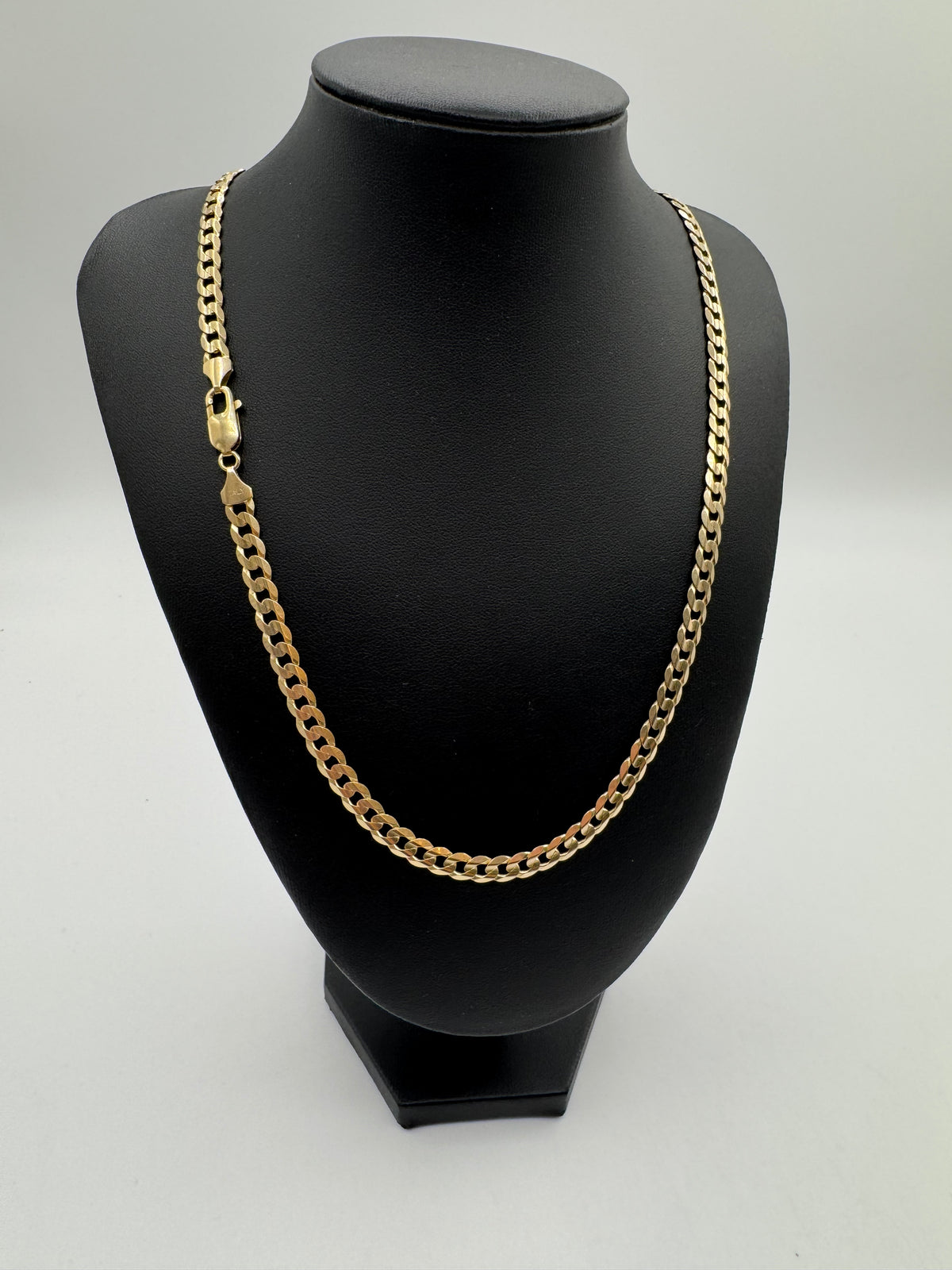 6MM Flat Curb Chain 22 inches-JACOJE STAMPED