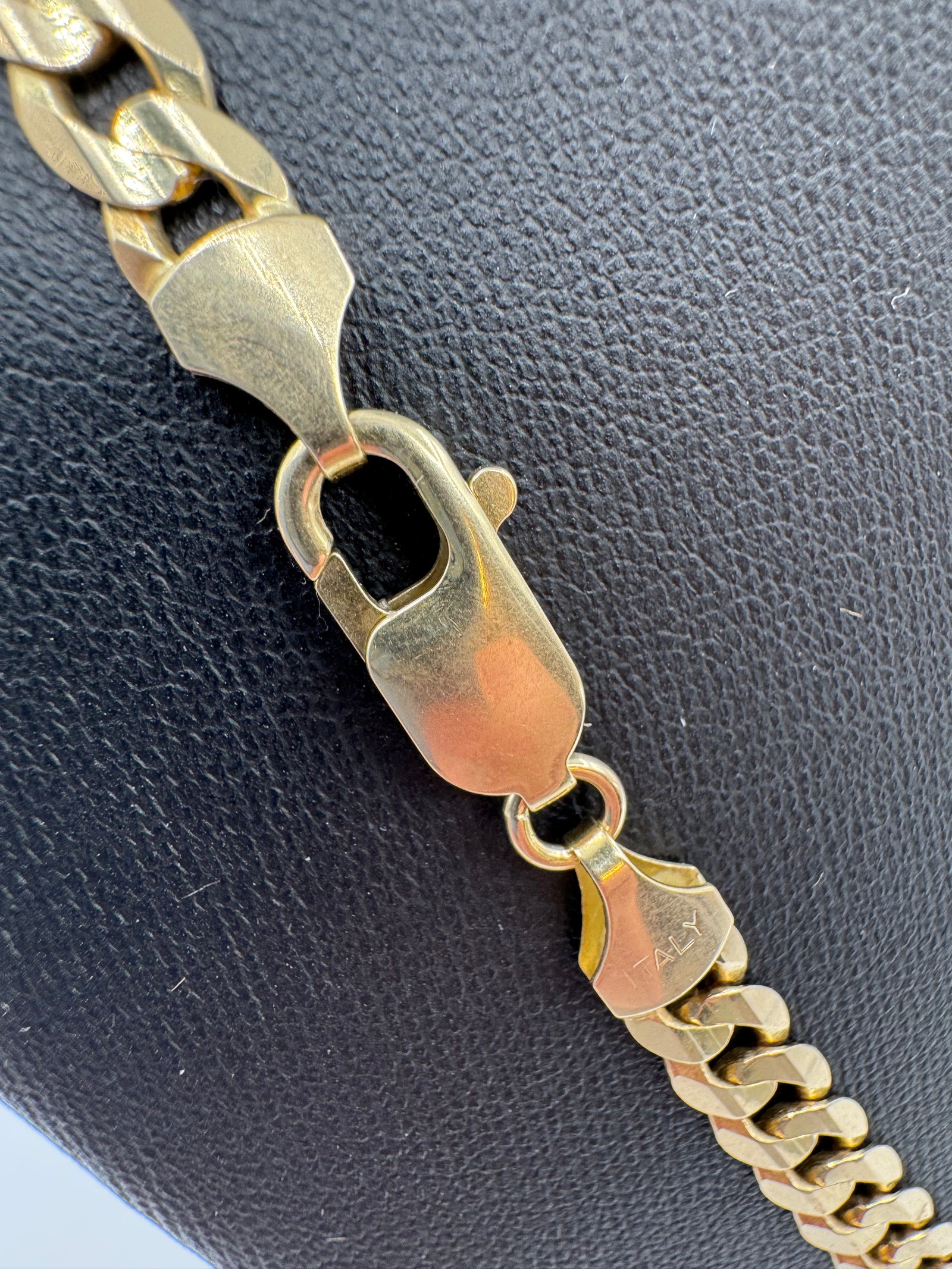 6MM Flat Curb Chain 22 inches-JACOJE STAMPED