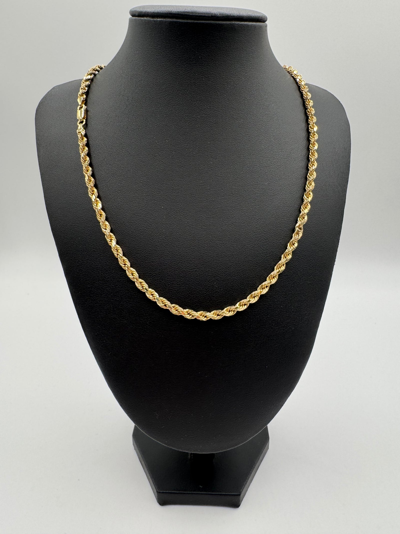 4mm Rope Chain 20 inches (Semi-Hollow)