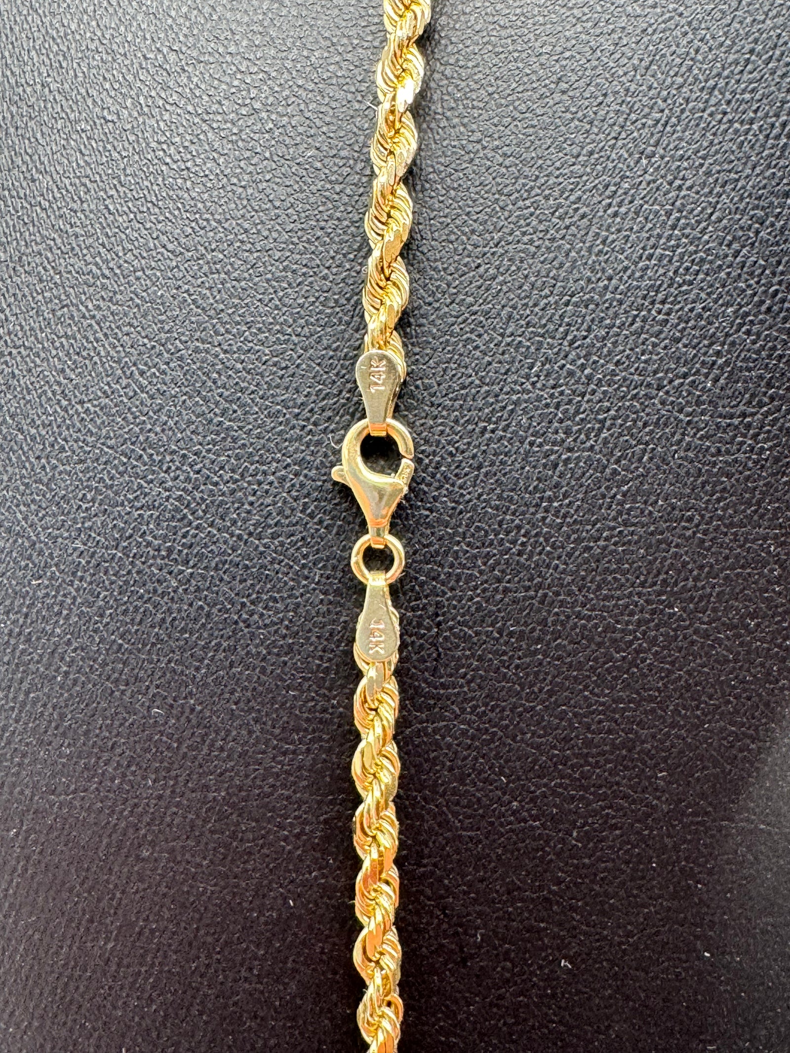 3.5mm Rope Chain 20 inches (DIAMOND CUT)