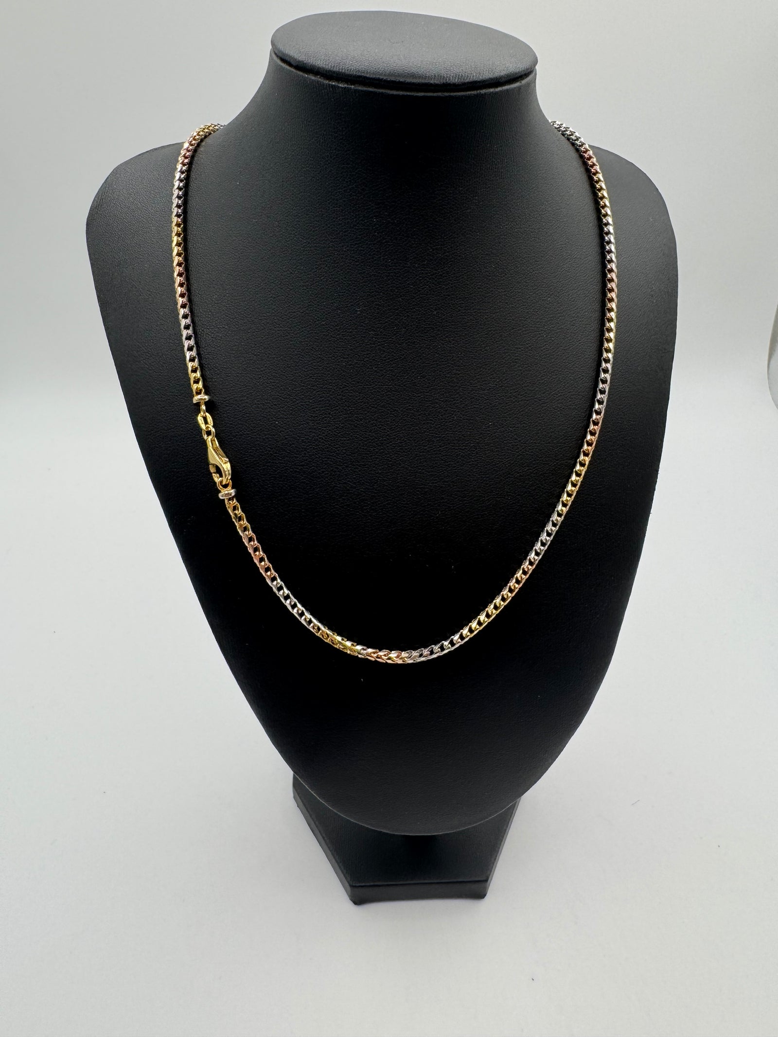 3mm Franco Chain 20 inches (DIAMOND CUT)-Jacoje Stamped